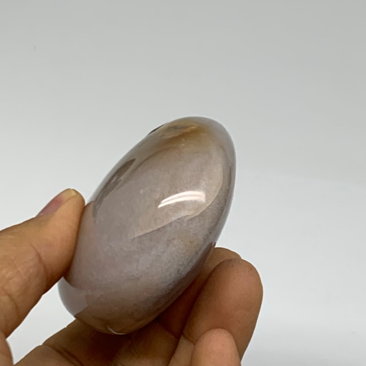 192.1g, 2.9"x2.3"x1.2" Natural Ocean Jasper Palm-Stone Orbicular Jasper, B38178