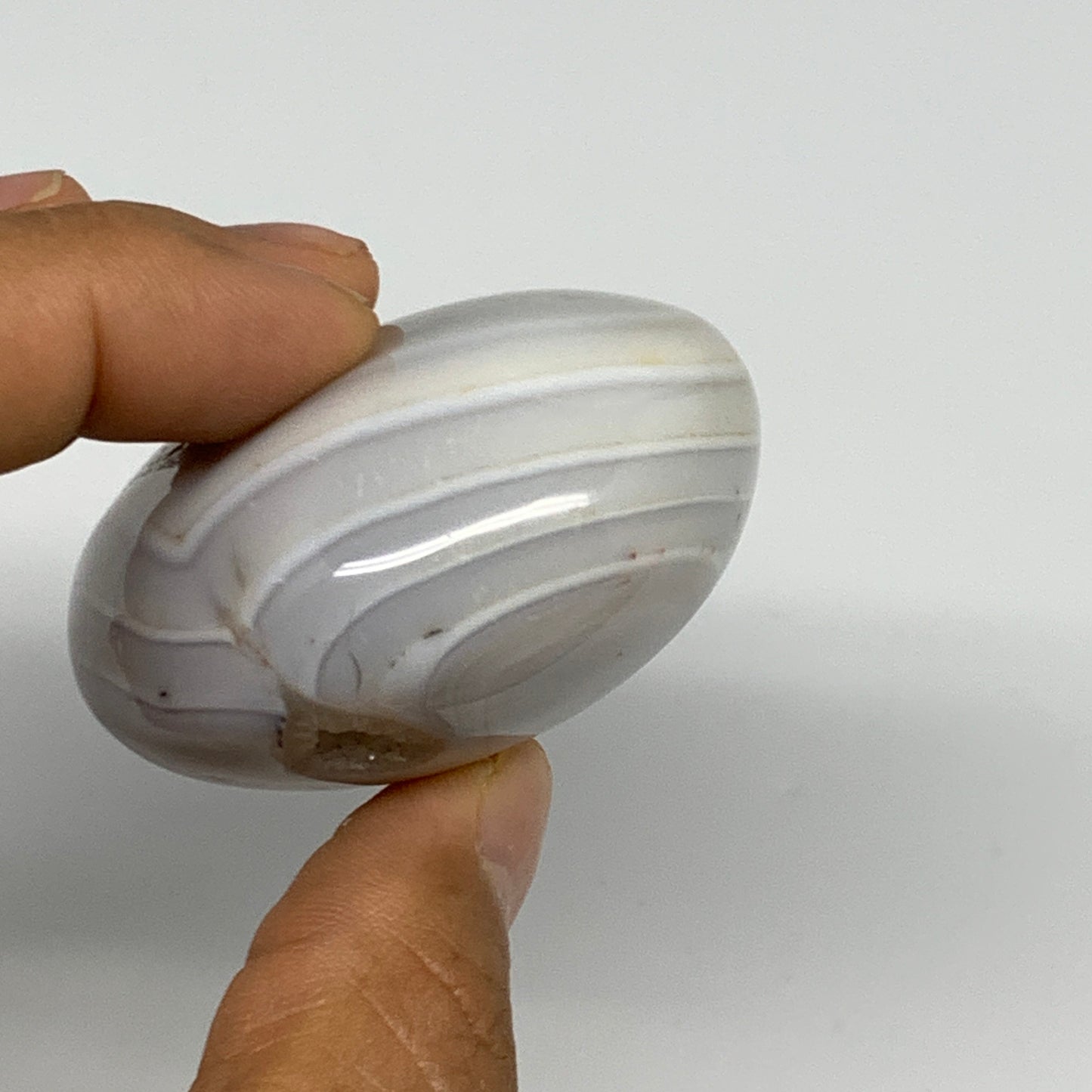 122.6g, 2.3"x2"x1.2" Orca Agate Palm-Stone Reiki Energy Crystal Reiki, B27878