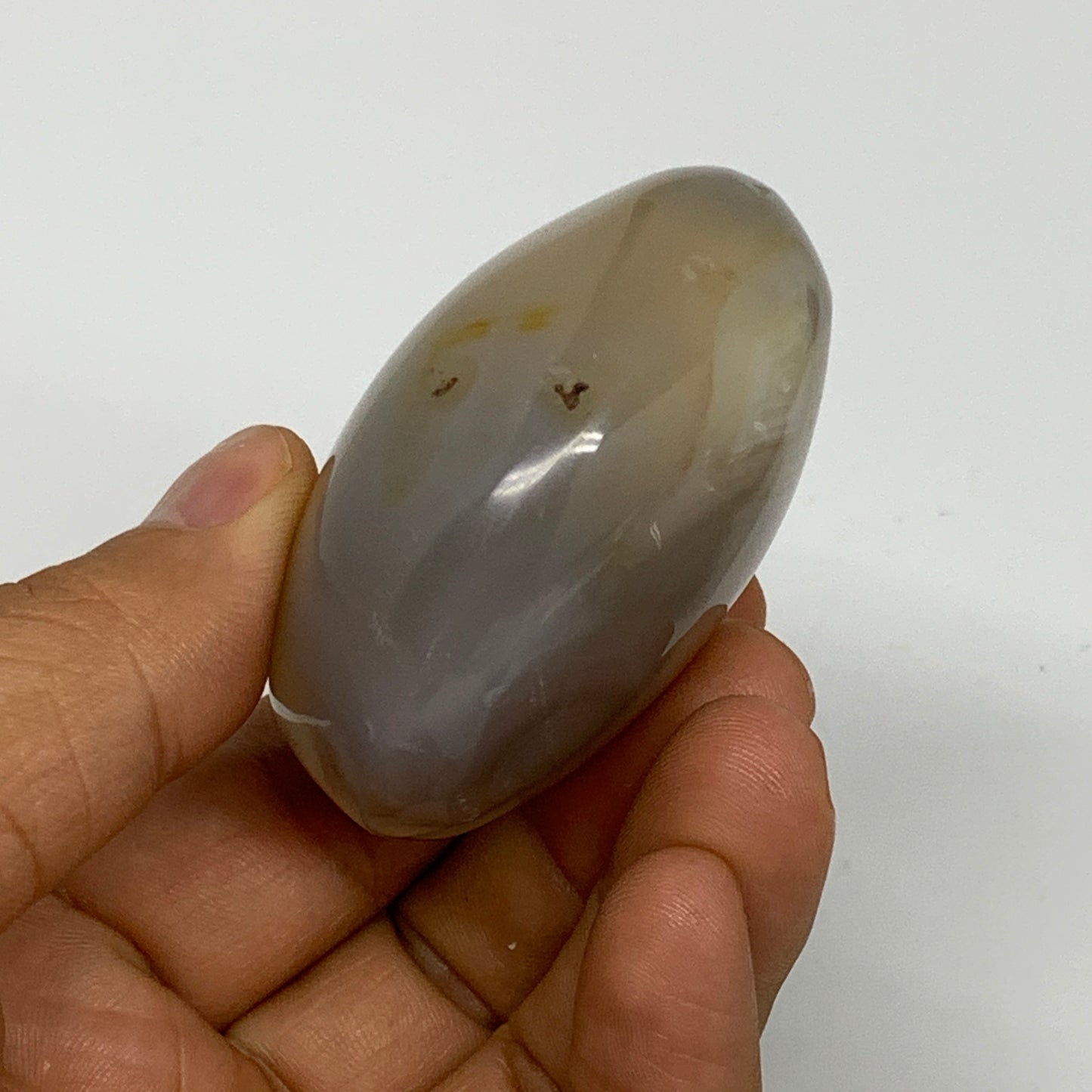 112.1g, 2.2"x1.9"x1.2" Orca Agate Palm-Stone Reiki Energy Crystal Reiki, B28702