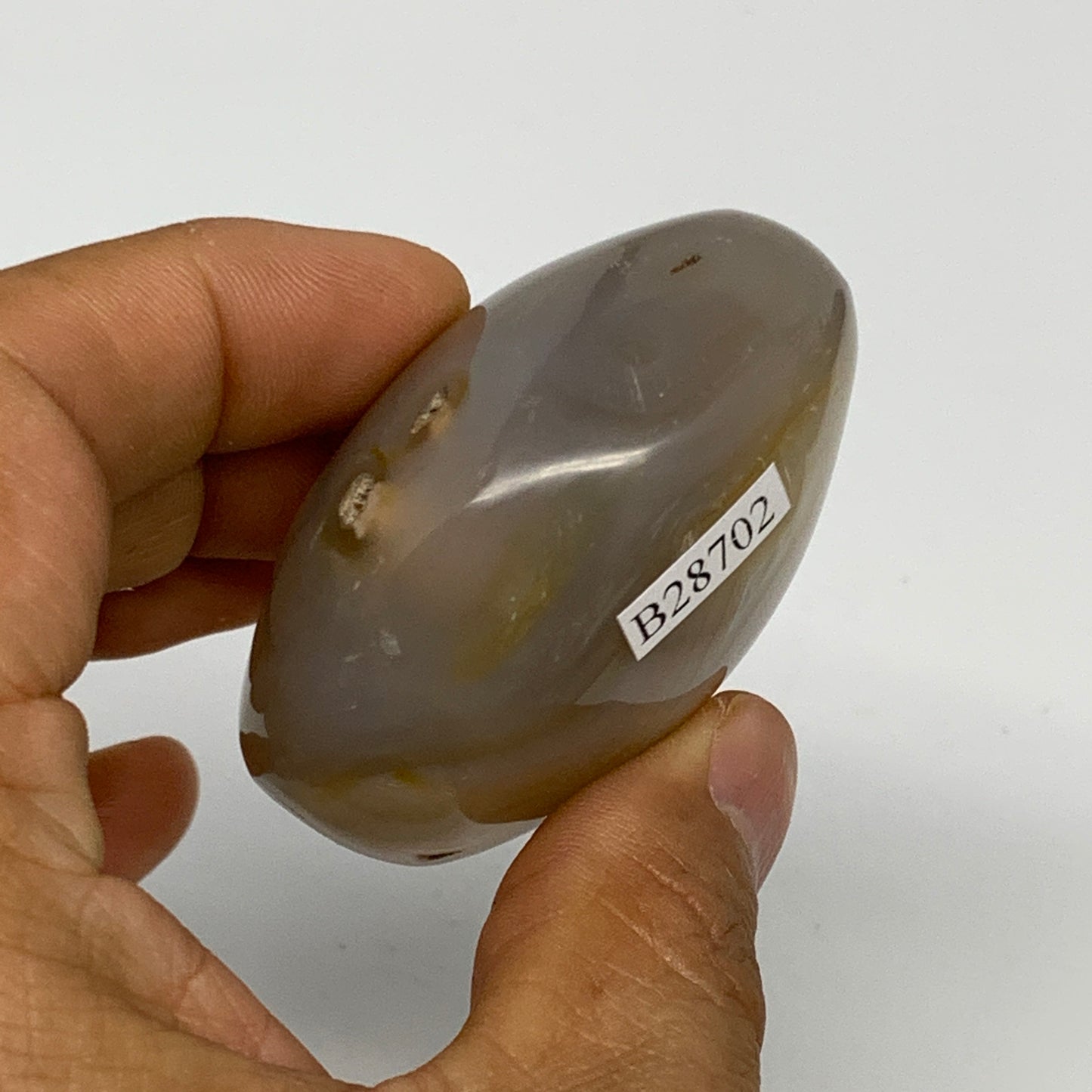 112.1g, 2.2"x1.9"x1.2" Orca Agate Palm-Stone Reiki Energy Crystal Reiki, B28702