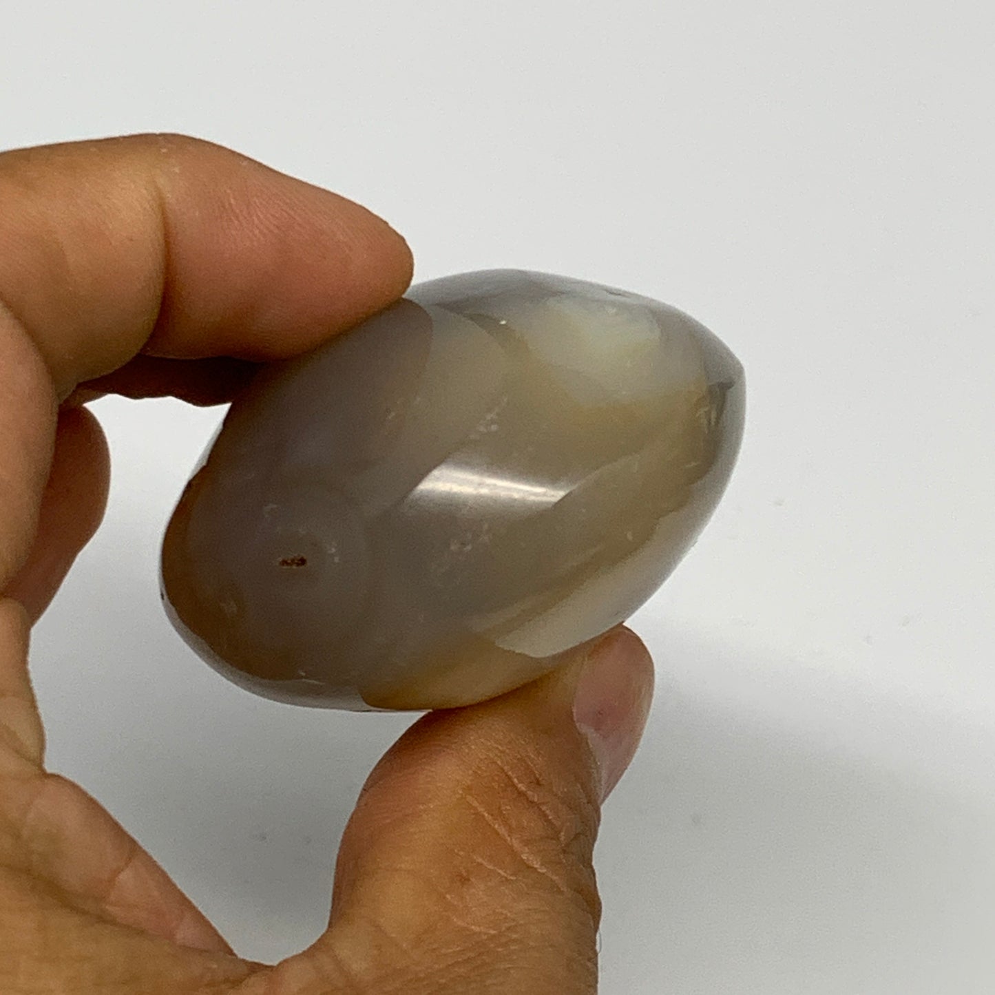 112.1g, 2.2"x1.9"x1.2" Orca Agate Palm-Stone Reiki Energy Crystal Reiki, B28702