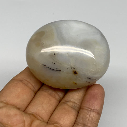 139.4g, 2.3"x1.9"x1.3" Orca Agate Palm-Stone Reiki Energy Crystal Reiki, B27879