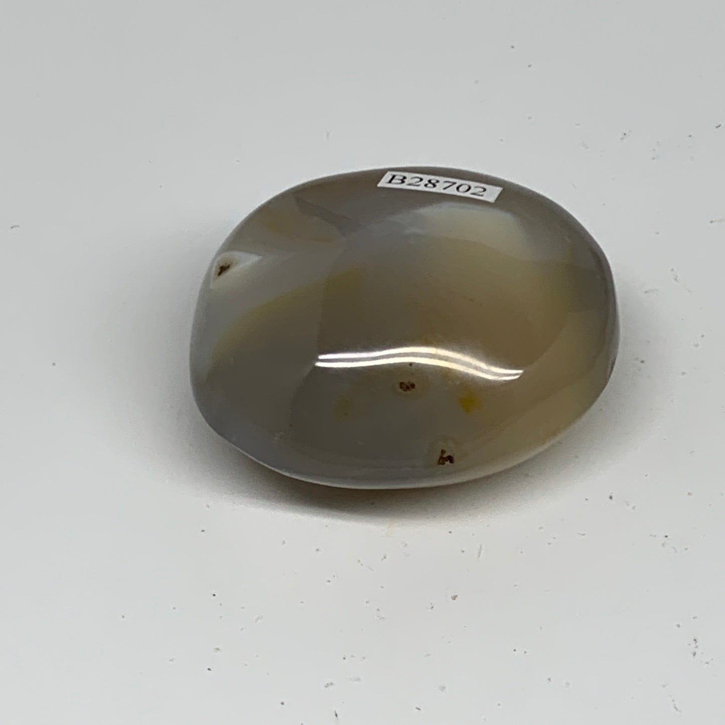 112.1g, 2.2"x1.9"x1.2" Orca Agate Palm-Stone Reiki Energy Crystal Reiki, B28702