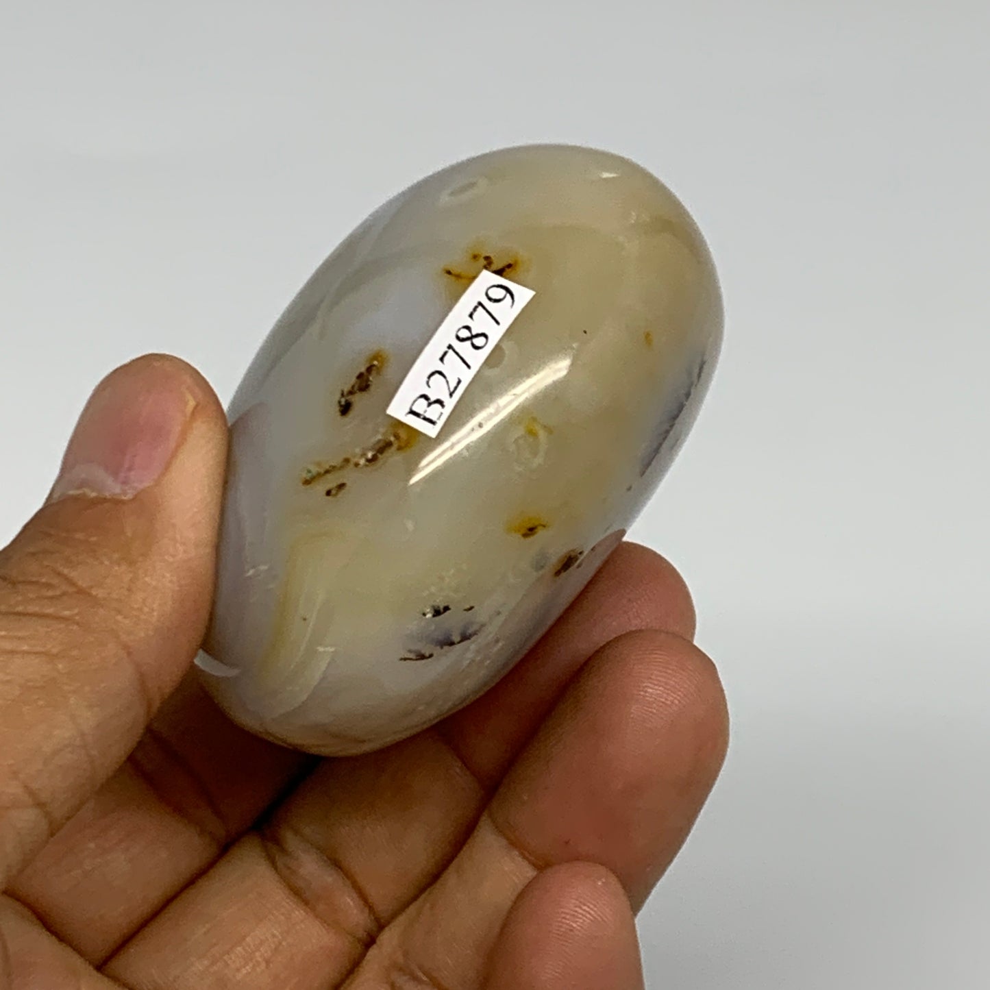 139.4g, 2.3"x1.9"x1.3" Orca Agate Palm-Stone Reiki Energy Crystal Reiki, B27879