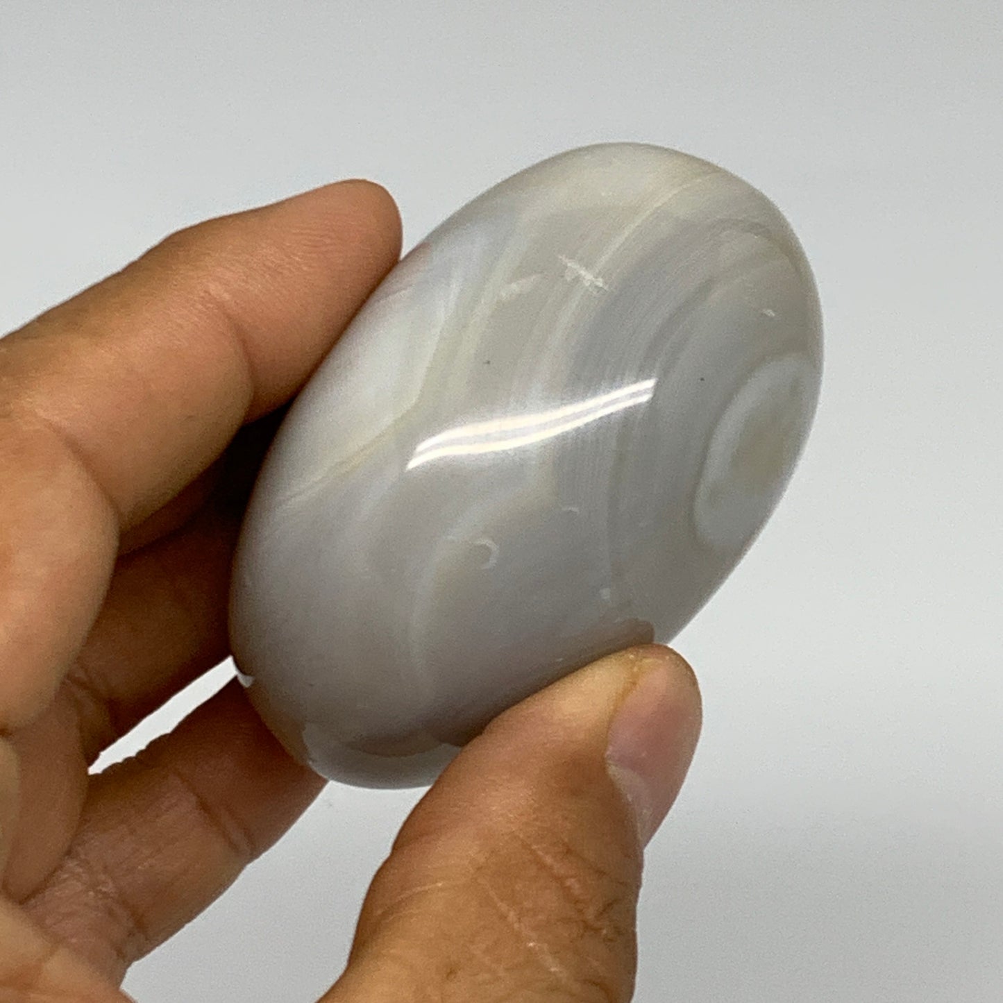 139.4g, 2.3"x1.9"x1.3" Orca Agate Palm-Stone Reiki Energy Crystal Reiki, B27879