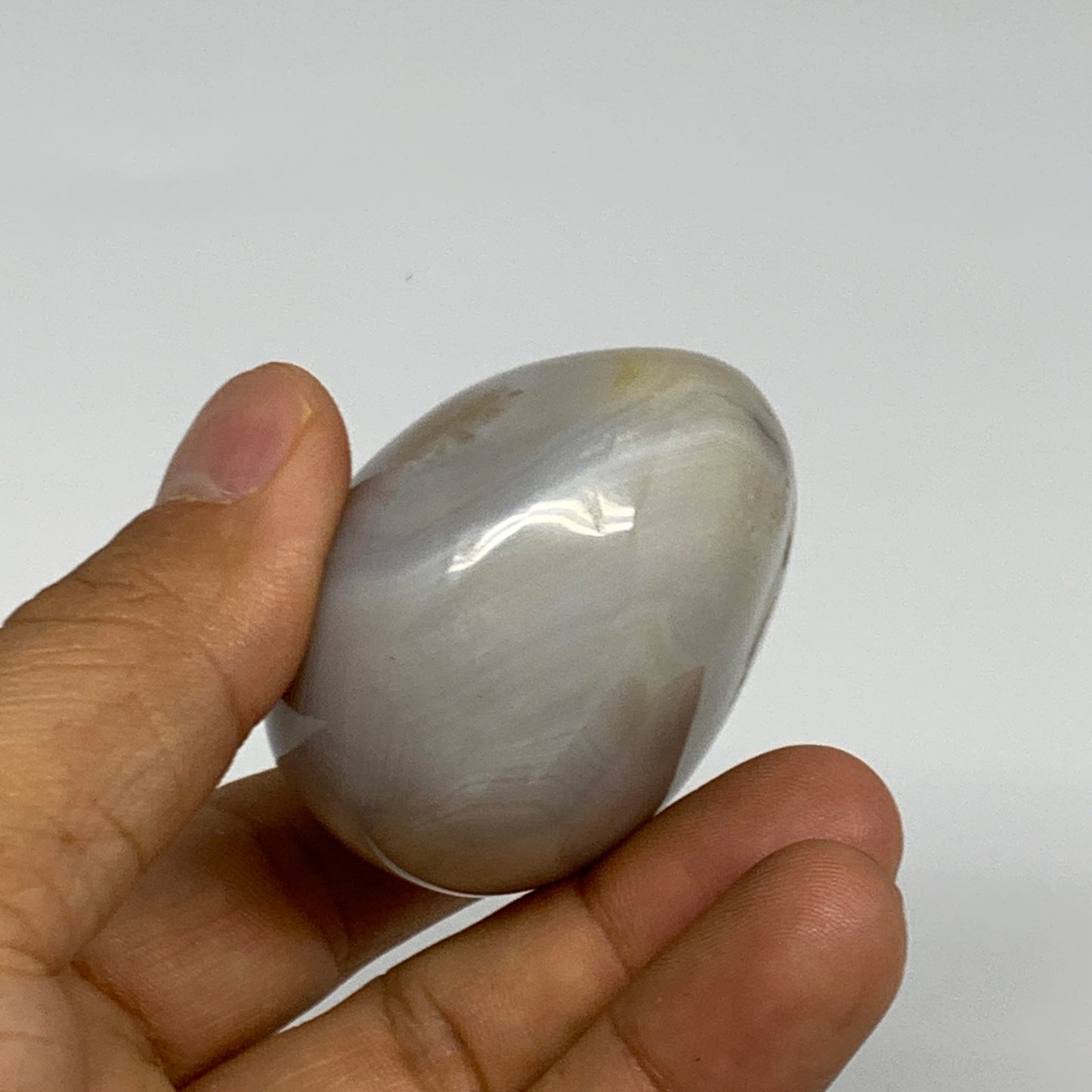 139.4g, 2.3"x1.9"x1.3" Orca Agate Palm-Stone Reiki Energy Crystal Reiki, B27879