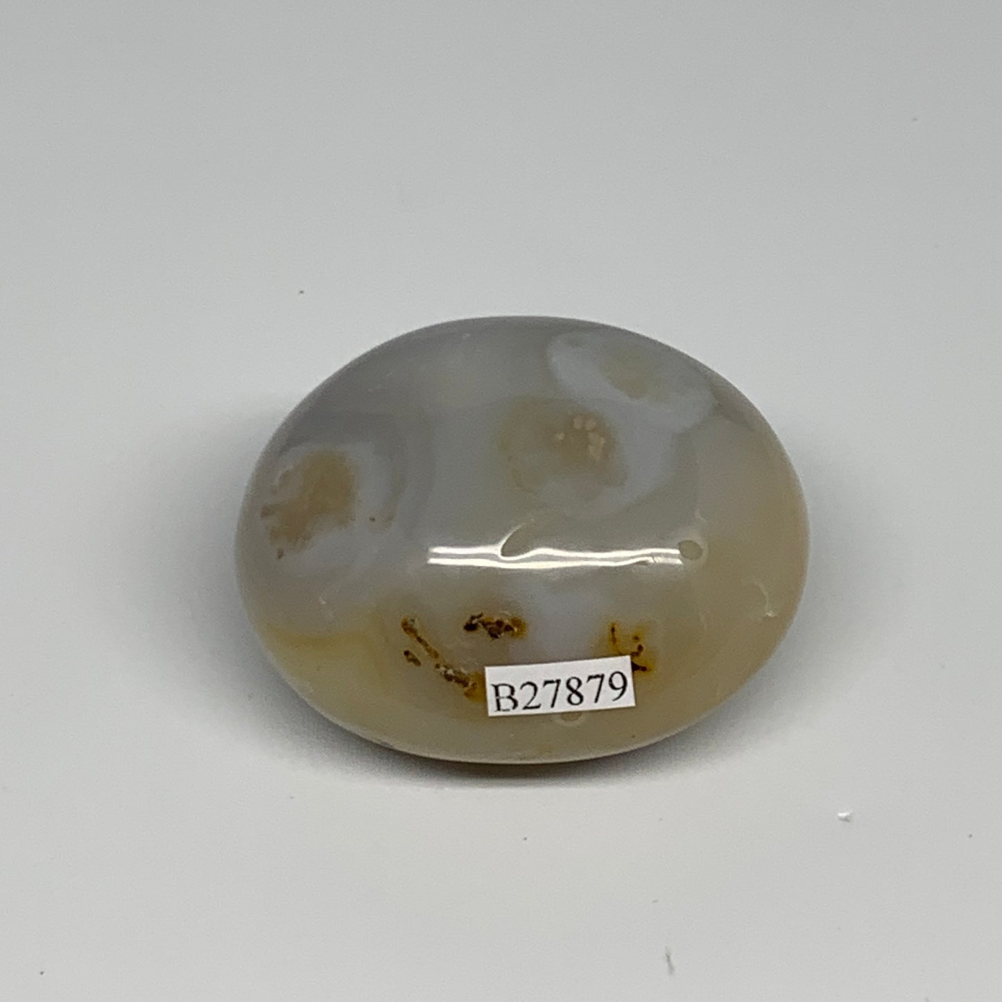 139.4g, 2.3"x1.9"x1.3" Orca Agate Palm-Stone Reiki Energy Crystal Reiki, B27879