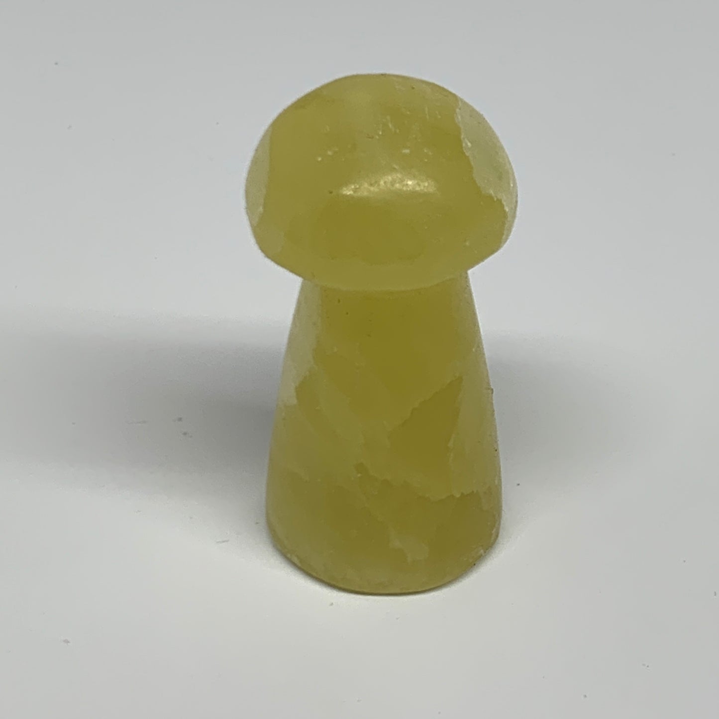 93.9g, 2.4"x1.2" Natural Lemon Calcite Mushroom Gemstone @Pakistan, B31680
