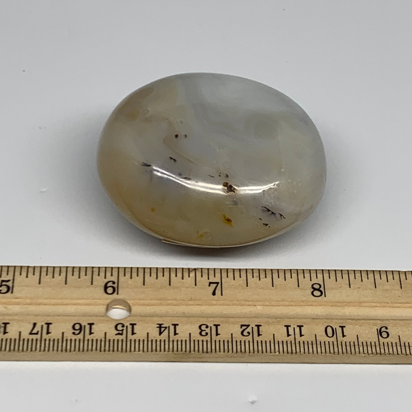 139.4g, 2.3"x1.9"x1.3" Orca Agate Palm-Stone Reiki Energy Crystal Reiki, B27879