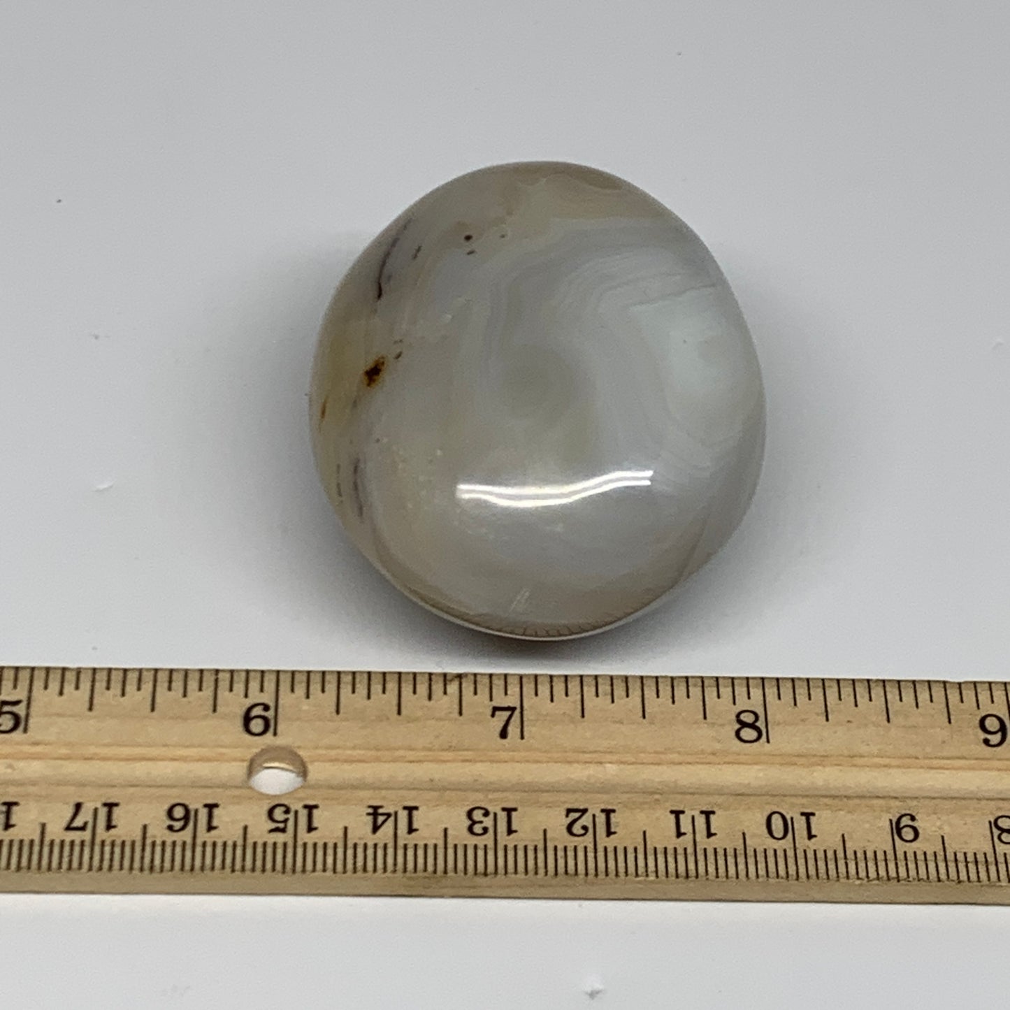 139.4g, 2.3"x1.9"x1.3" Orca Agate Palm-Stone Reiki Energy Crystal Reiki, B27879