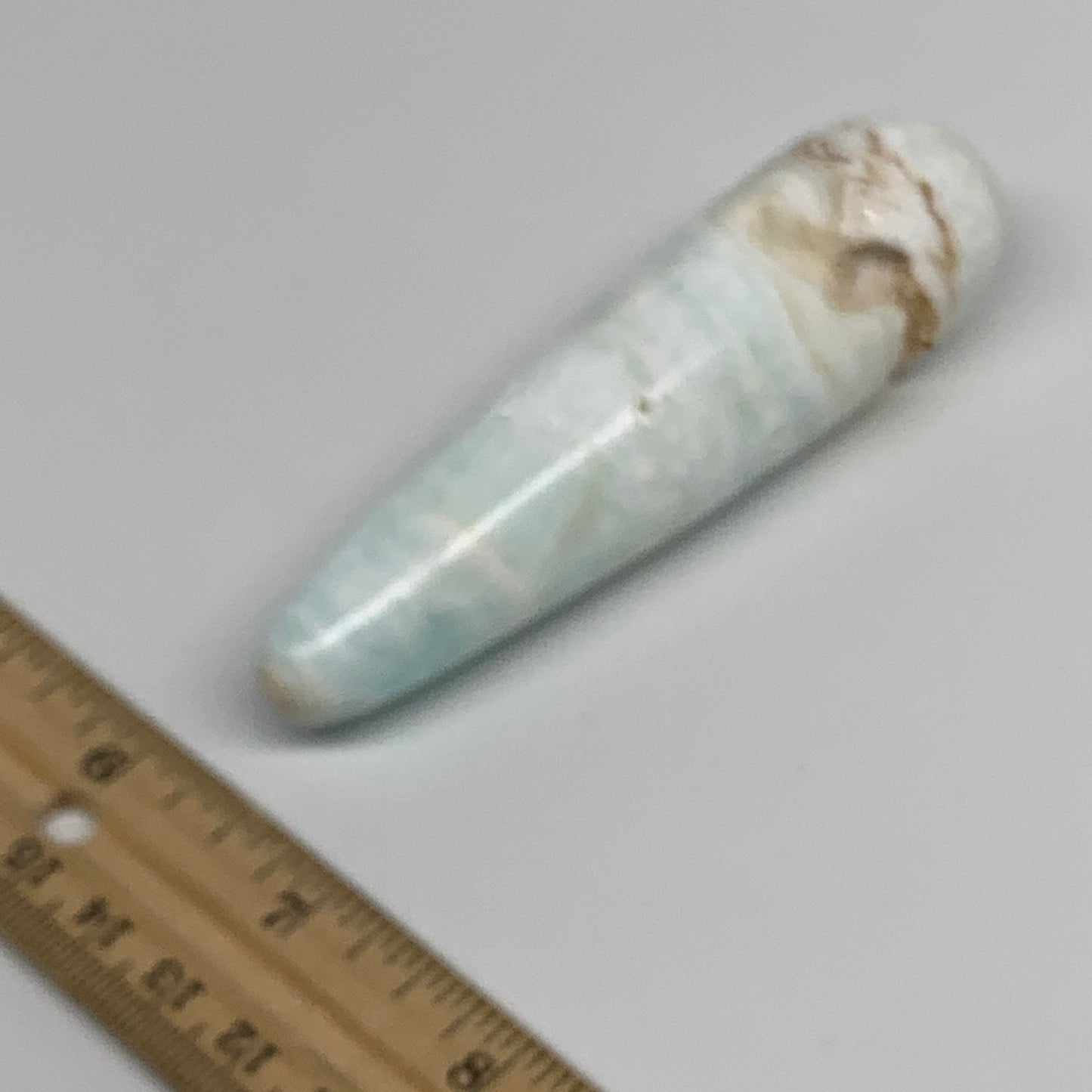 103.9g, 4"x1.1" Caribbean Calcite Wand Stick Home Decor, Collectible, B33695