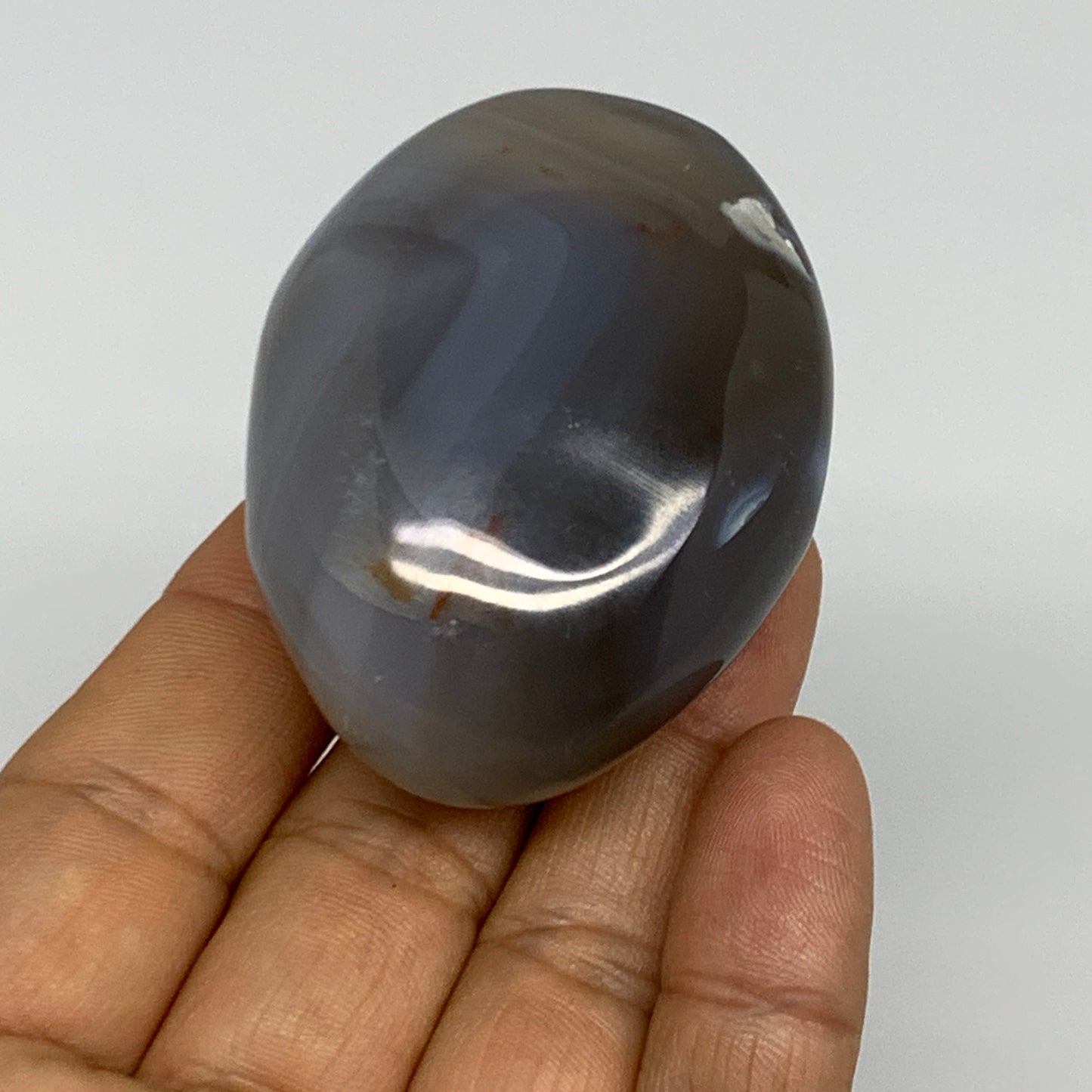 98.5g, 2.2"x1.7"x1.1" Orca Agate Palm-Stone Reiki Energy Crystal Reiki, B27881
