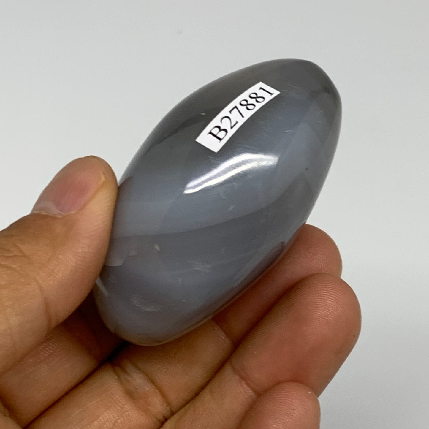 98.5g, 2.2"x1.7"x1.1" Orca Agate Palm-Stone Reiki Energy Crystal Reiki, B27881