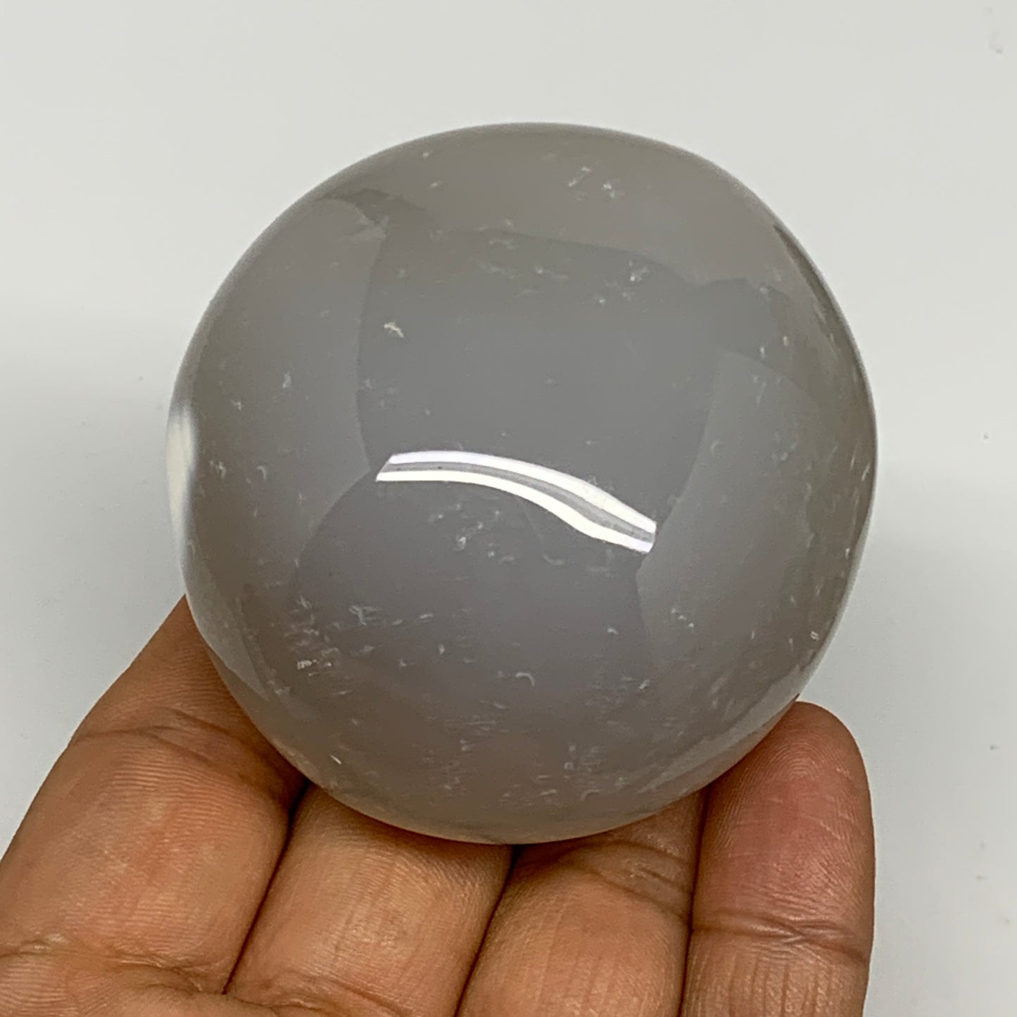 197.2g, 2.5"x2.3"x1.6" Orca Agate Palm-Stone Reiki Energy Crystal Reiki, B28689