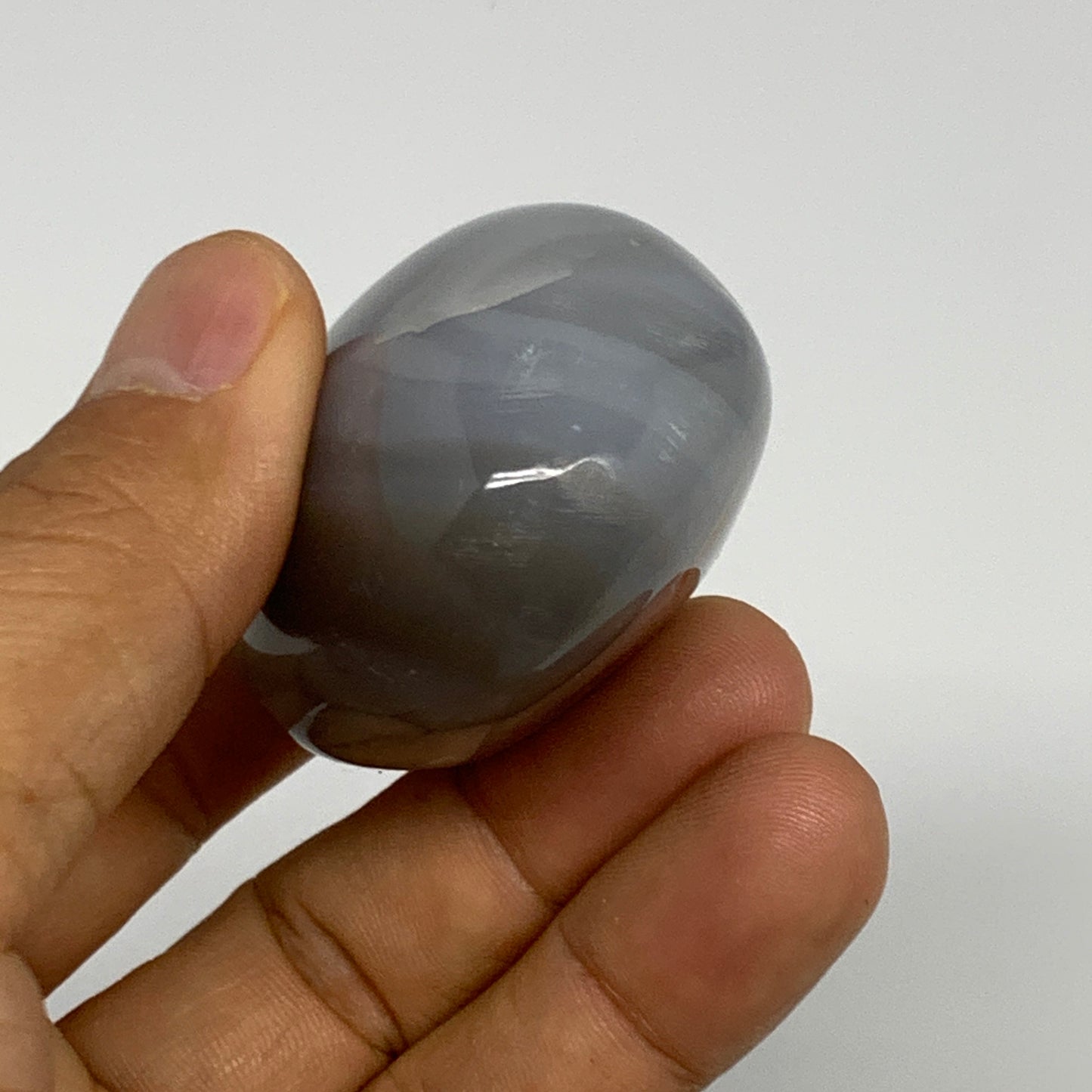 98.5g, 2.2"x1.7"x1.1" Orca Agate Palm-Stone Reiki Energy Crystal Reiki, B27881