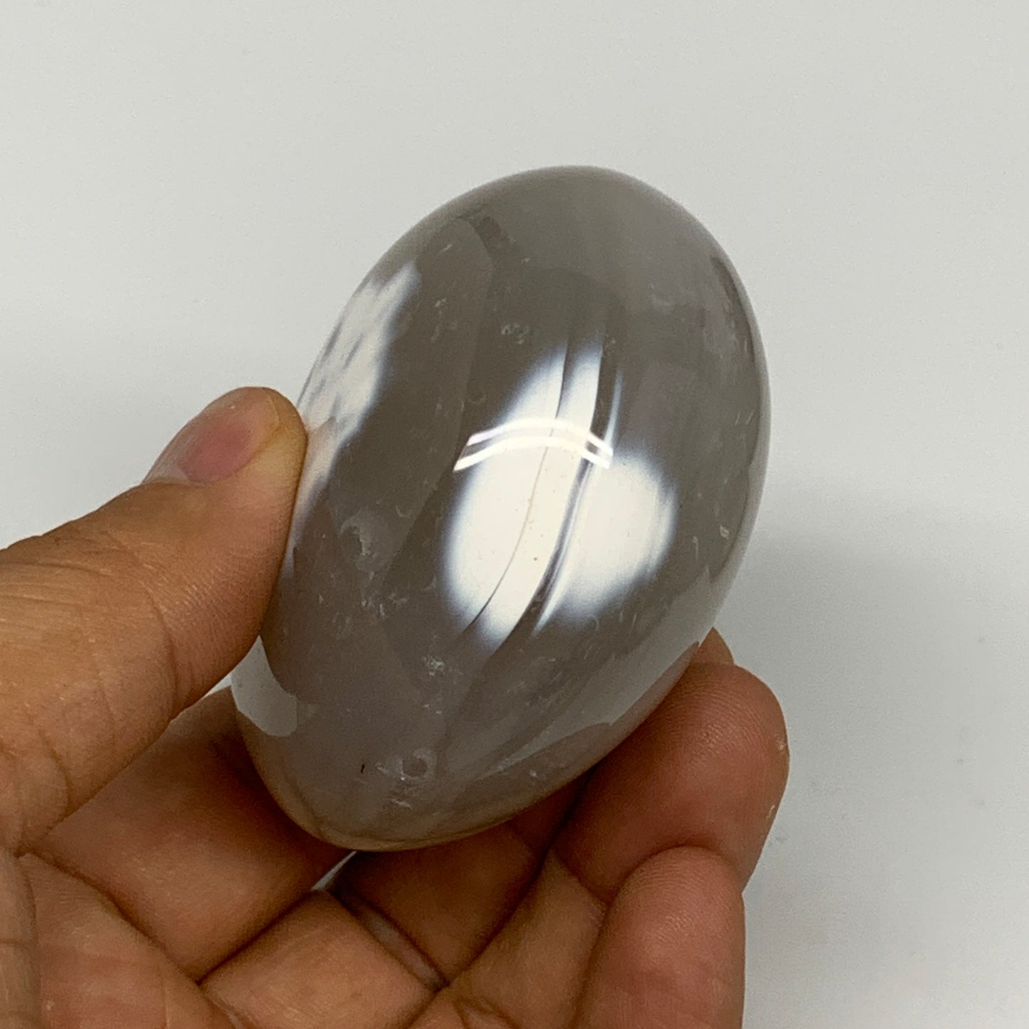 197.2g, 2.5"x2.3"x1.6" Orca Agate Palm-Stone Reiki Energy Crystal Reiki, B28689