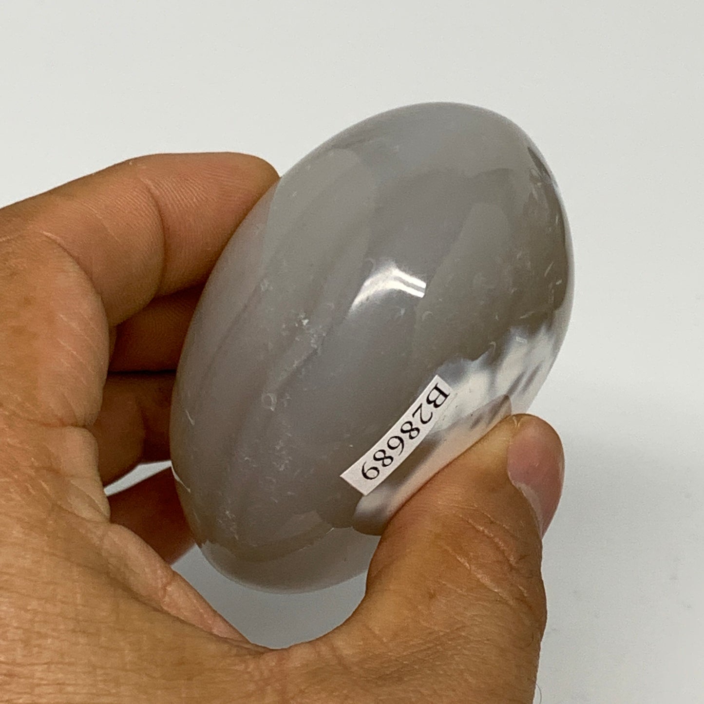 197.2g, 2.5"x2.3"x1.6" Orca Agate Palm-Stone Reiki Energy Crystal Reiki, B28689