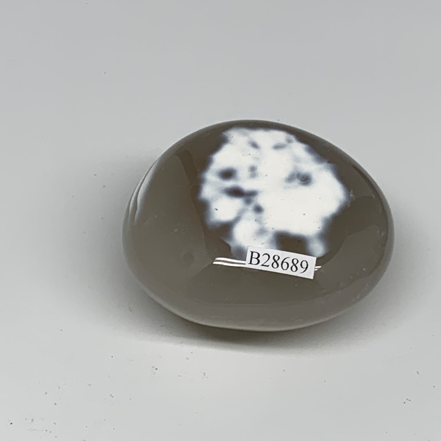 197.2g, 2.5"x2.3"x1.6" Orca Agate Palm-Stone Reiki Energy Crystal Reiki, B28689