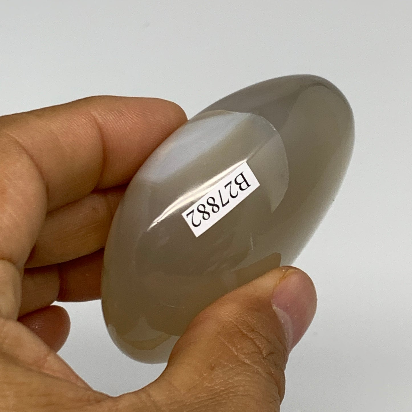 114.7g, 2.5"x1.9"x1" Orca Agate Palm-Stone Reiki Energy Crystal Reiki, B27882