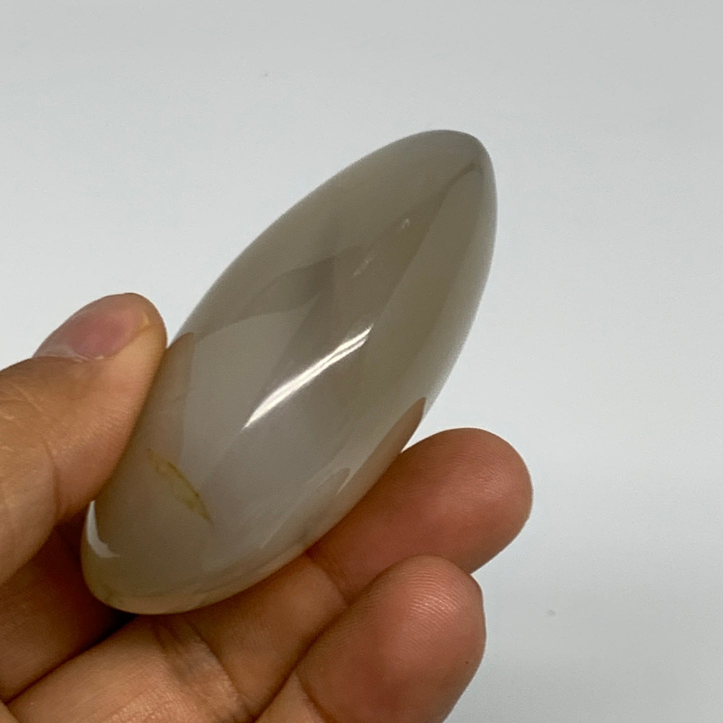 114.7g, 2.5"x1.9"x1" Orca Agate Palm-Stone Reiki Energy Crystal Reiki, B27882