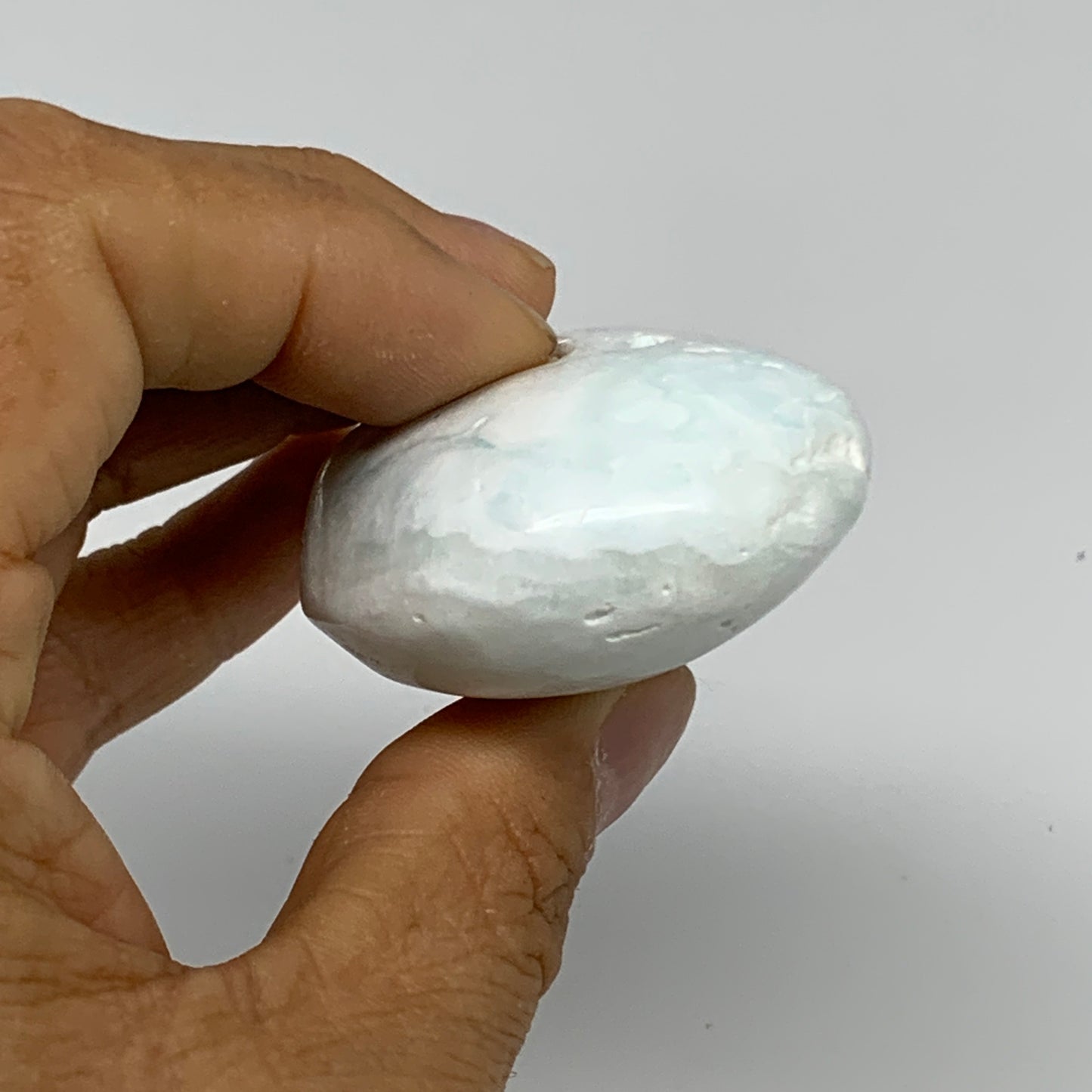 100g, 3"x1.7"x1", Caribbean Calcite Teardrop Shape @Afghanistan, B33697