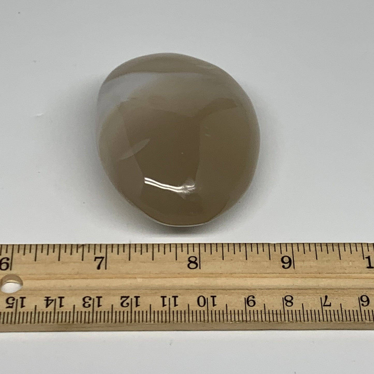 114.7g, 2.5"x1.9"x1" Orca Agate Palm-Stone Reiki Energy Crystal Reiki, B27882