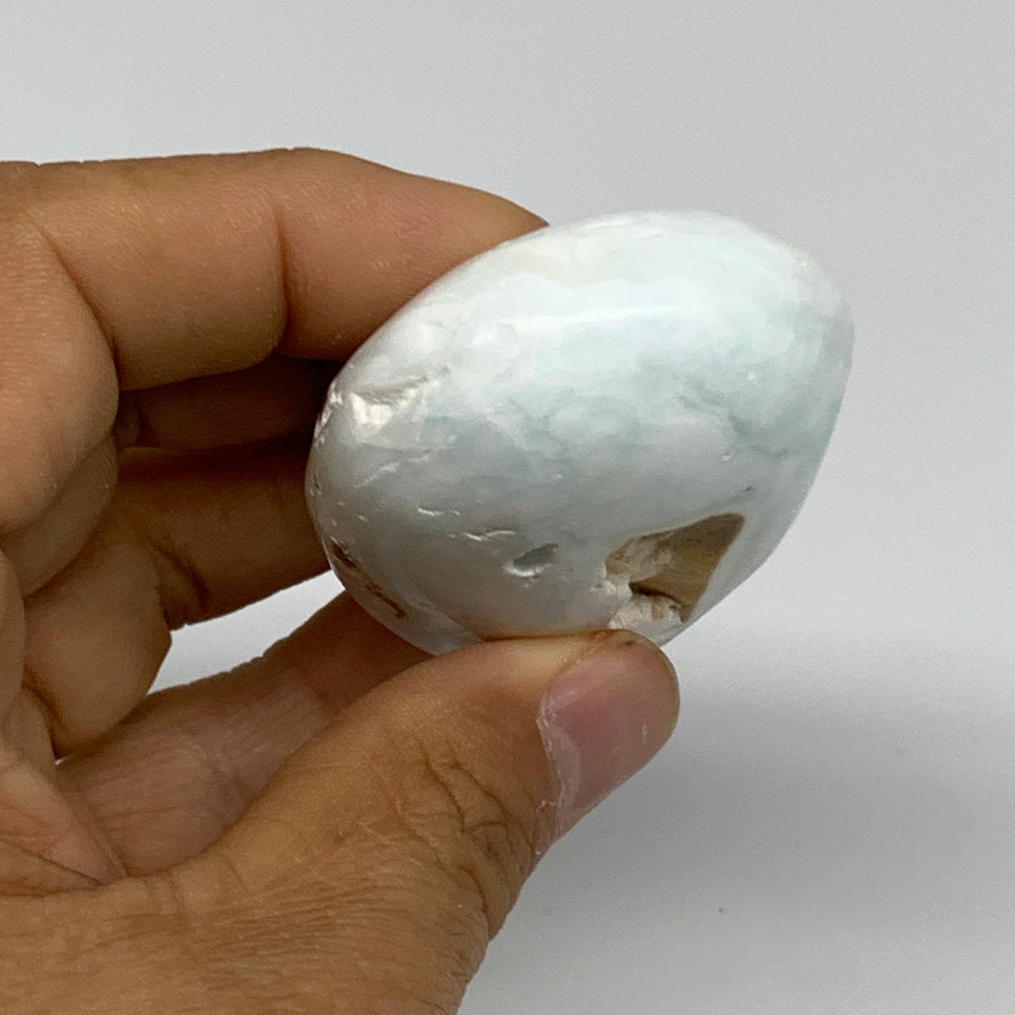 100g, 3"x1.7"x1", Caribbean Calcite Teardrop Shape @Afghanistan, B33697