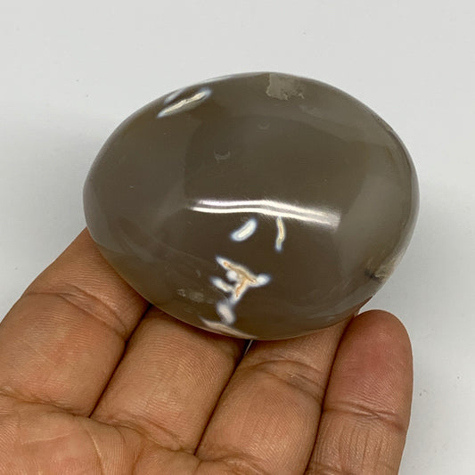 110.2g, 2.2"x1.8"x1.2" Orca Agate Palm-Stone Reiki Energy Crystal Reiki, B28687
