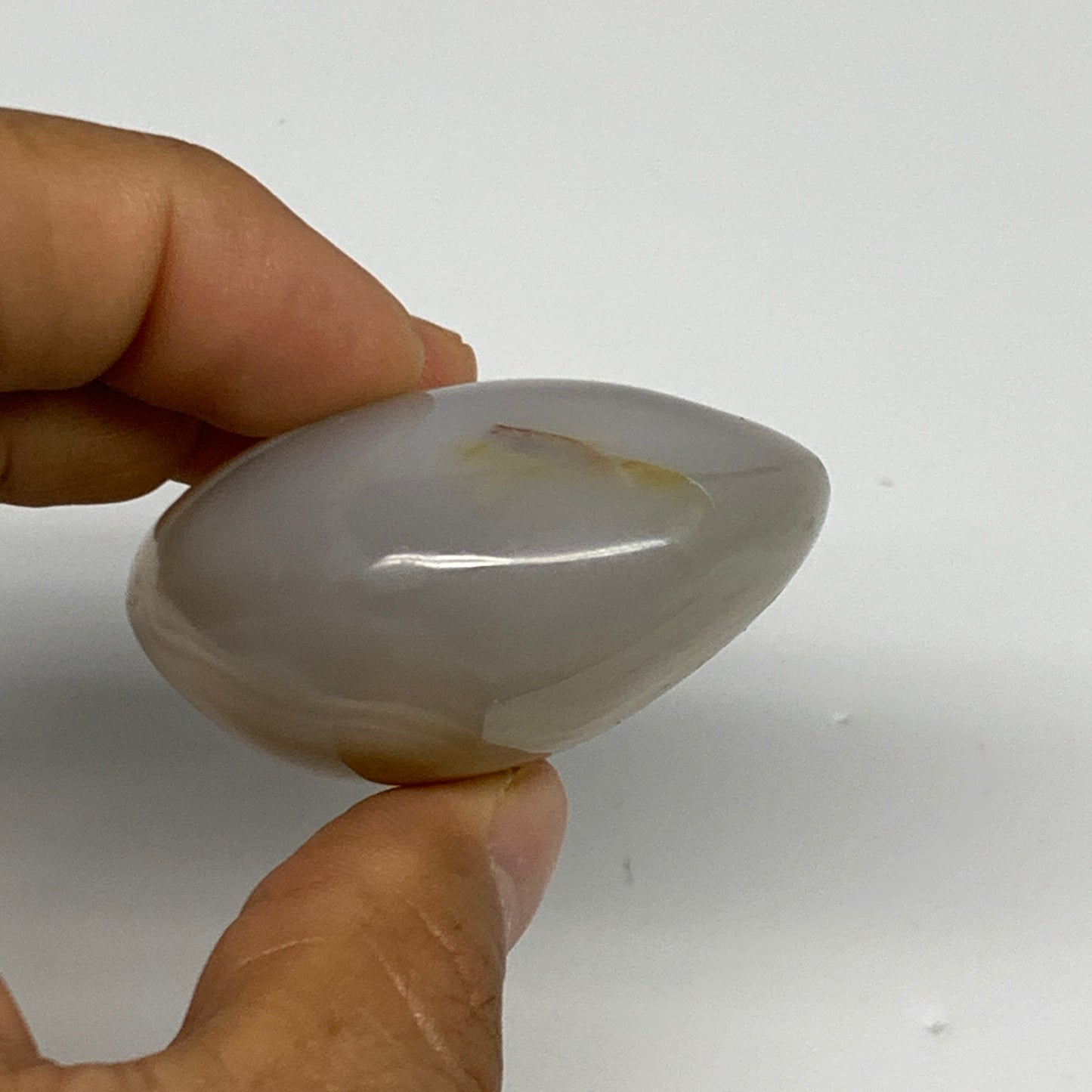 86.2g, 2.1"x1.8"x1" Orca Agate Palm-Stone Reiki Energy Crystal Reiki, B27883