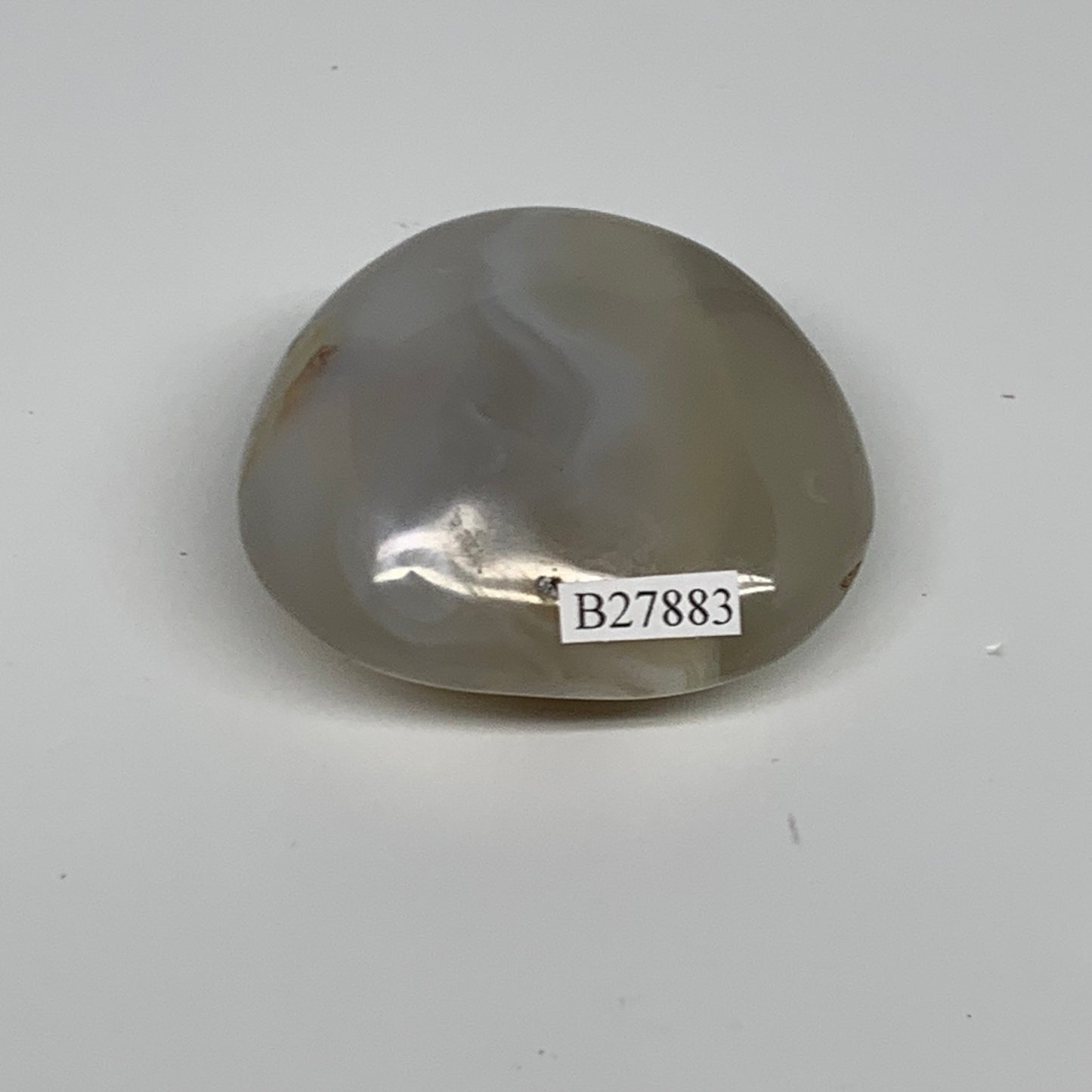 86.2g, 2.1"x1.8"x1" Orca Agate Palm-Stone Reiki Energy Crystal Reiki, B27883