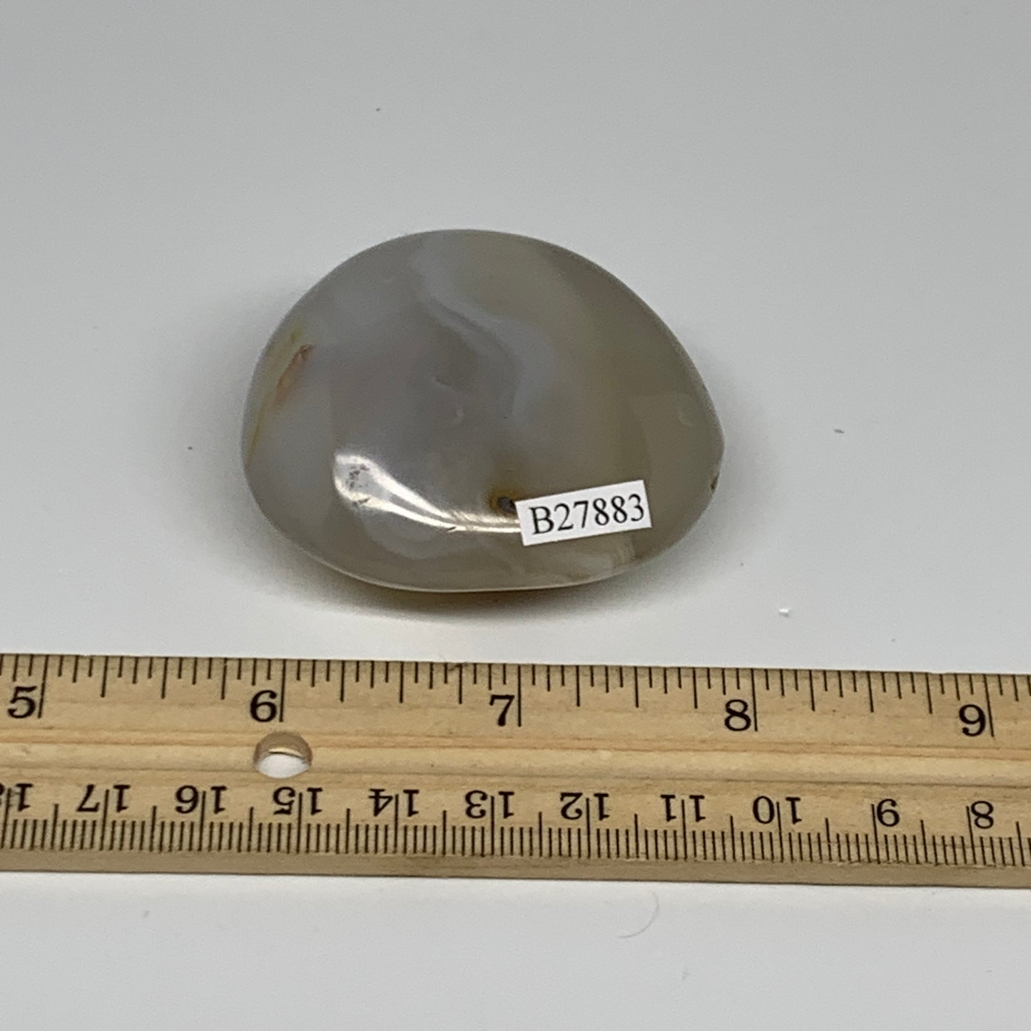 86.2g, 2.1"x1.8"x1" Orca Agate Palm-Stone Reiki Energy Crystal Reiki, B27883