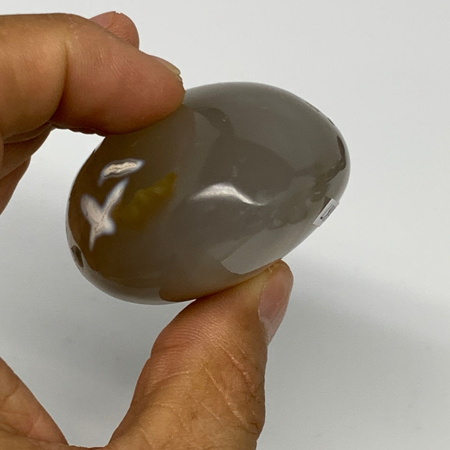 110.2g, 2.2"x1.8"x1.2" Orca Agate Palm-Stone Reiki Energy Crystal Reiki, B28687