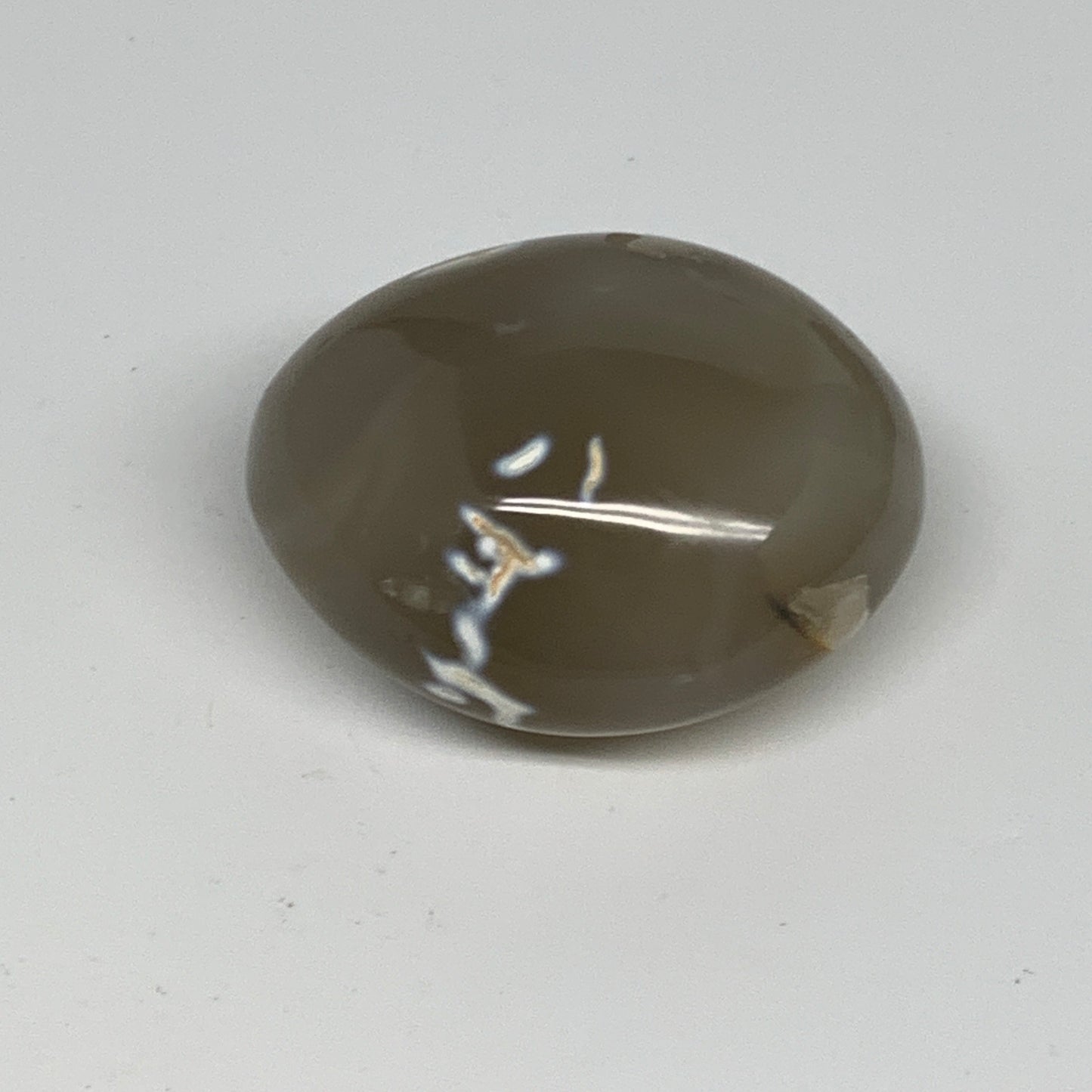 110.2g, 2.2"x1.8"x1.2" Orca Agate Palm-Stone Reiki Energy Crystal Reiki, B28687