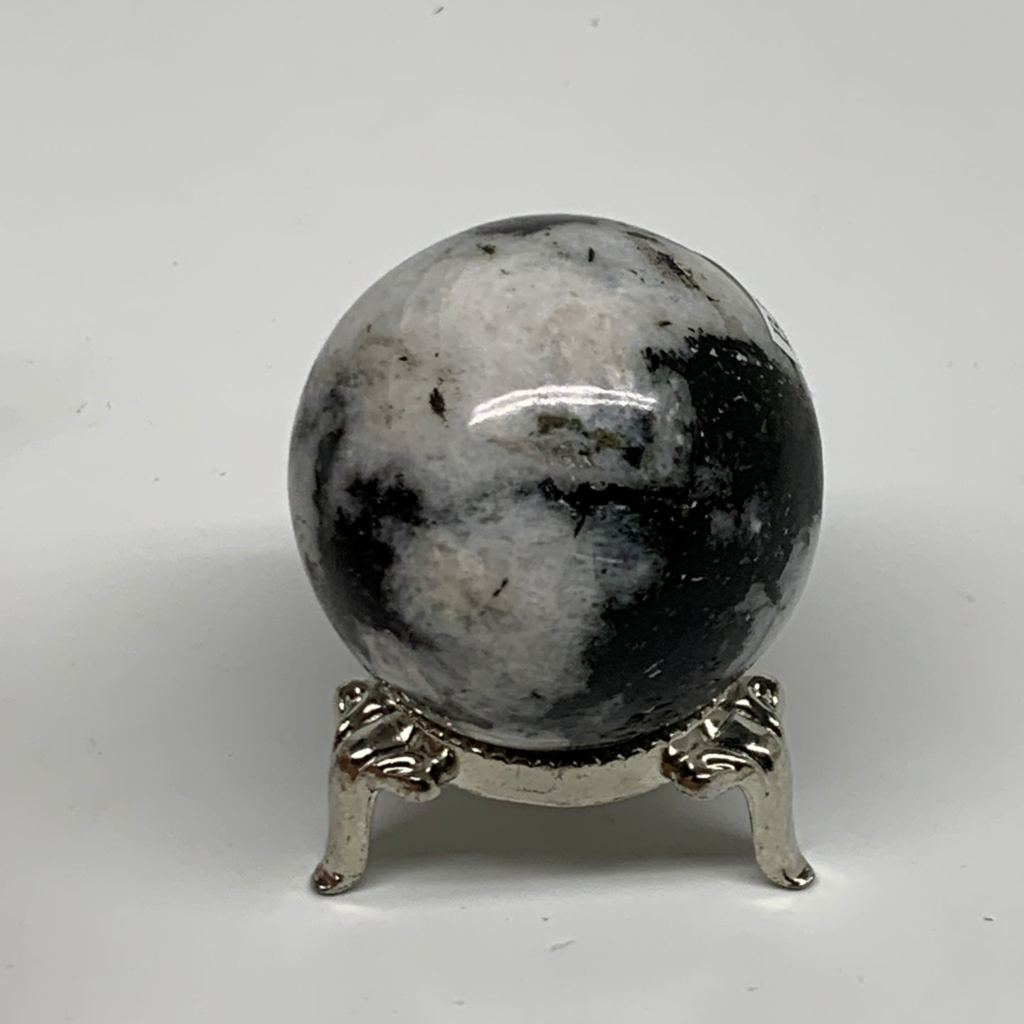 112.5g, 1.7"(42mm), Natural Rainbow Moonstone Sphere Ball Gemstone, B35124