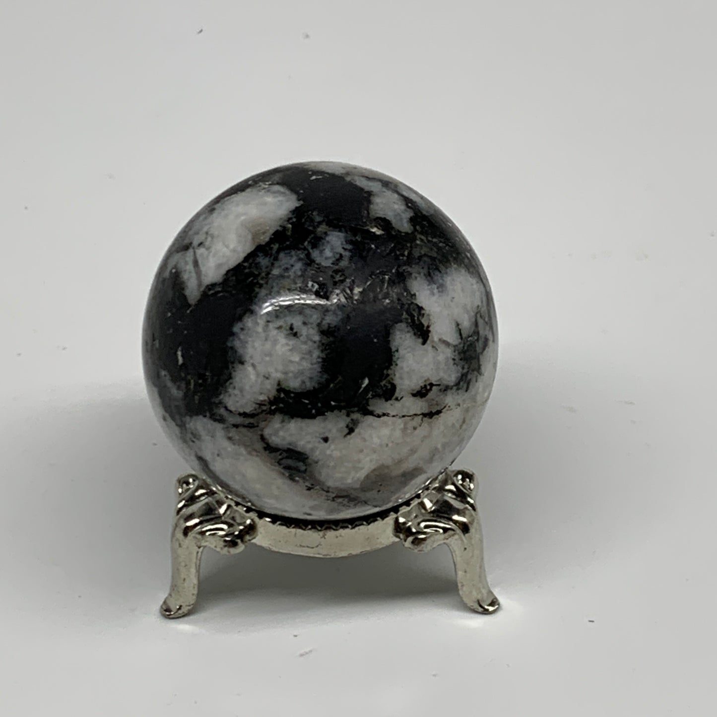 112.5g, 1.7"(42mm), Natural Rainbow Moonstone Sphere Ball Gemstone, B35124