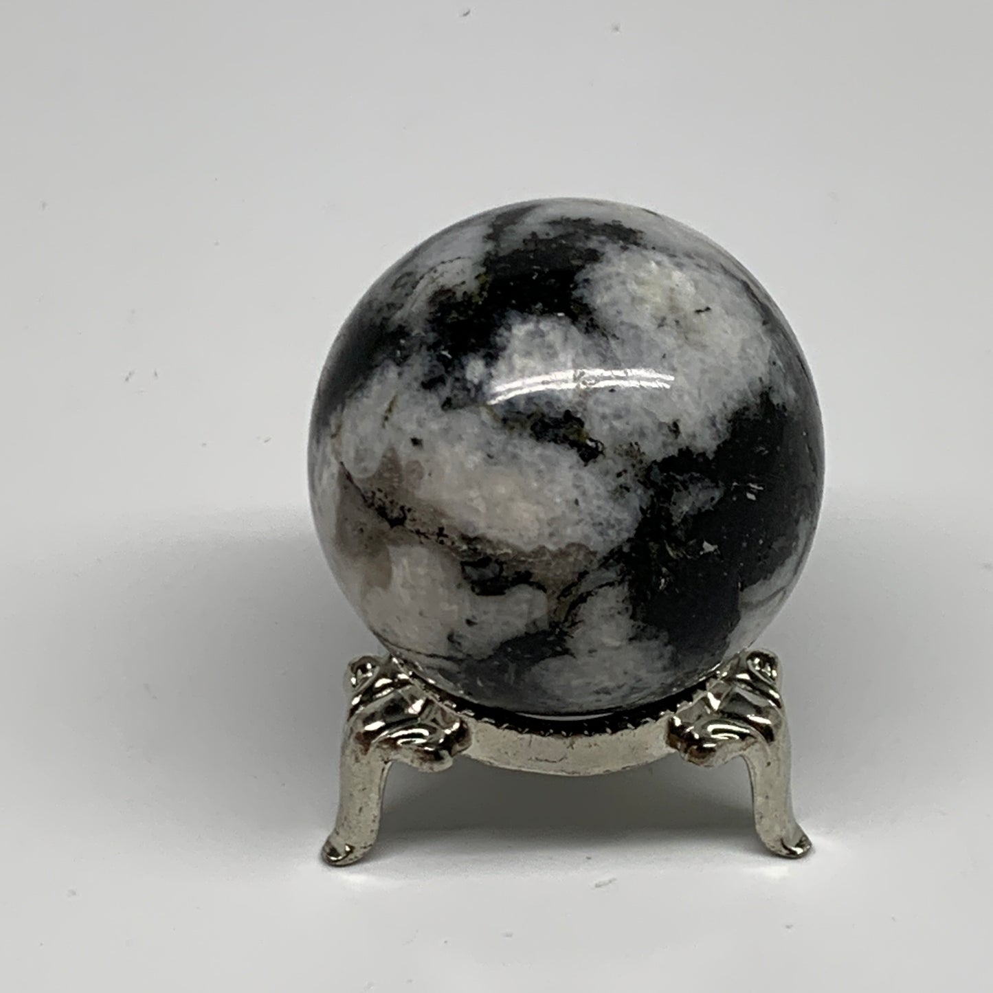 112.5g, 1.7"(42mm), Natural Rainbow Moonstone Sphere Ball Gemstone, B35124