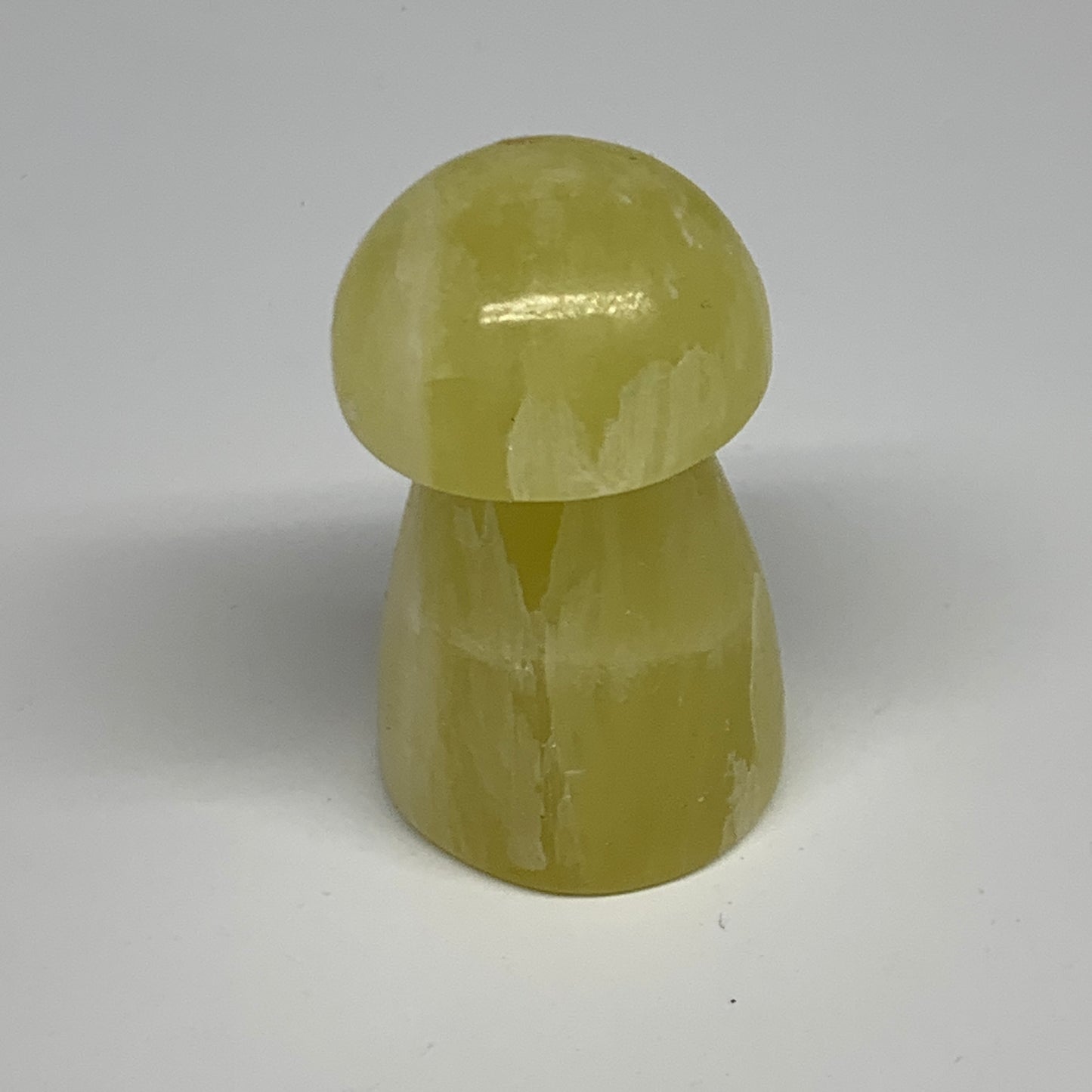 94.9g, 2.1"x1.2" Natural Lemon Calcite Mushroom Gemstone @Pakistan, B31676