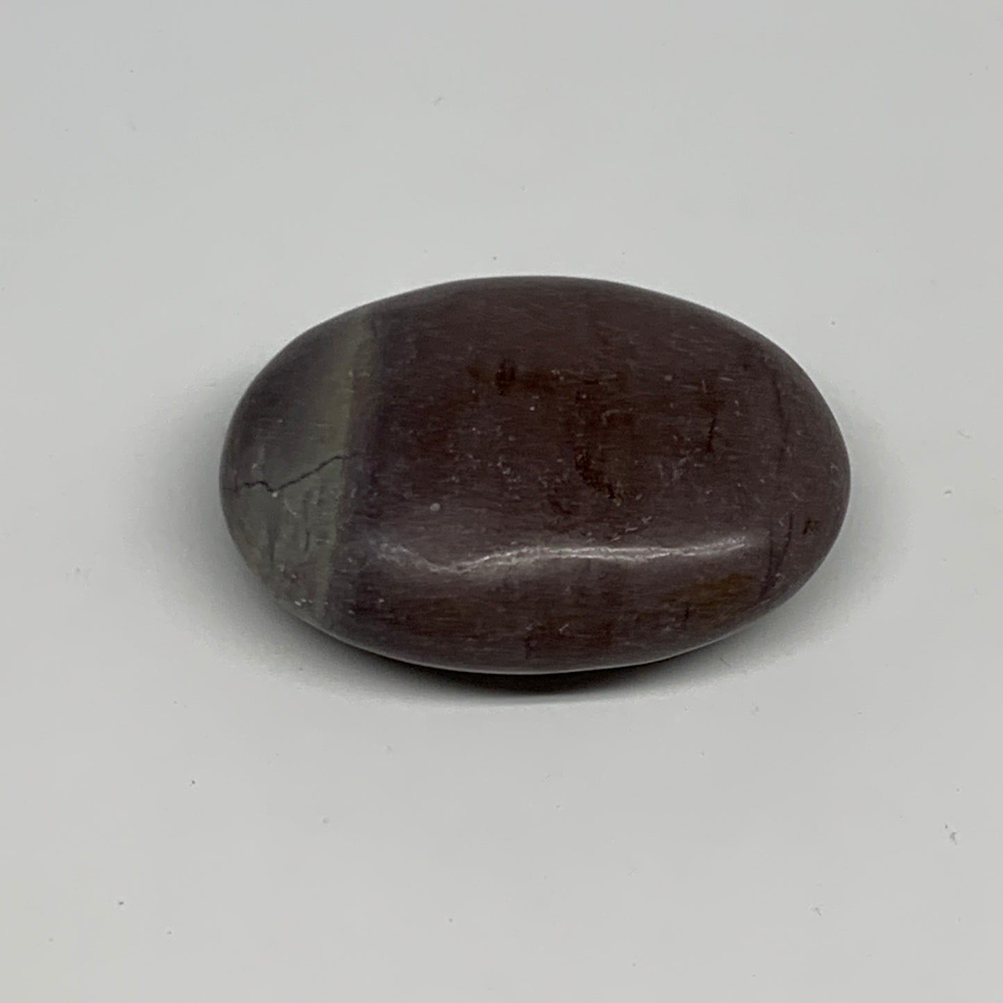 88.3g, 2.4"x1.8"x0.9", Narmada Shiva Lingam Palm-Stone Polished, B29398