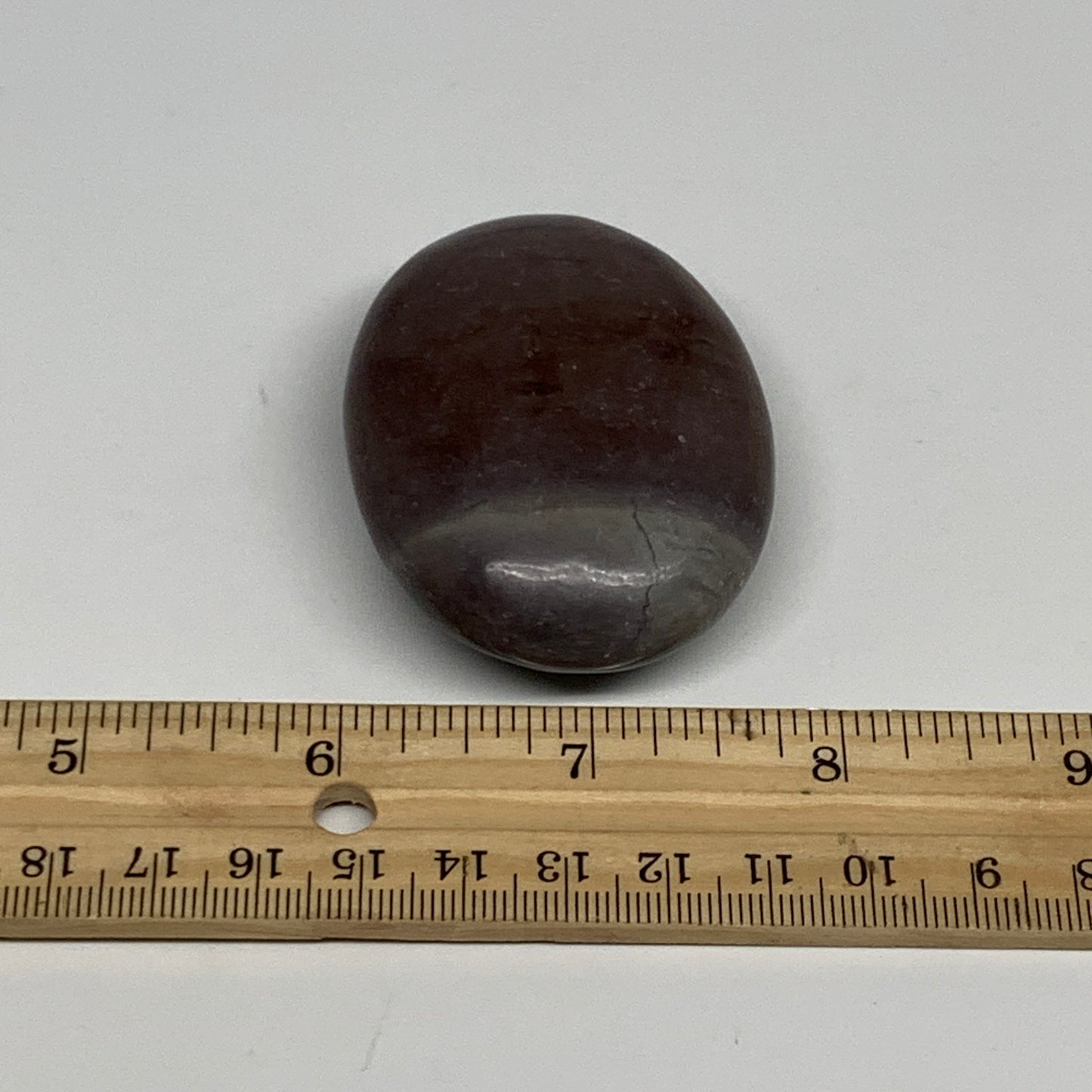 88.3g, 2.4"x1.8"x0.9", Narmada Shiva Lingam Palm-Stone Polished, B29398