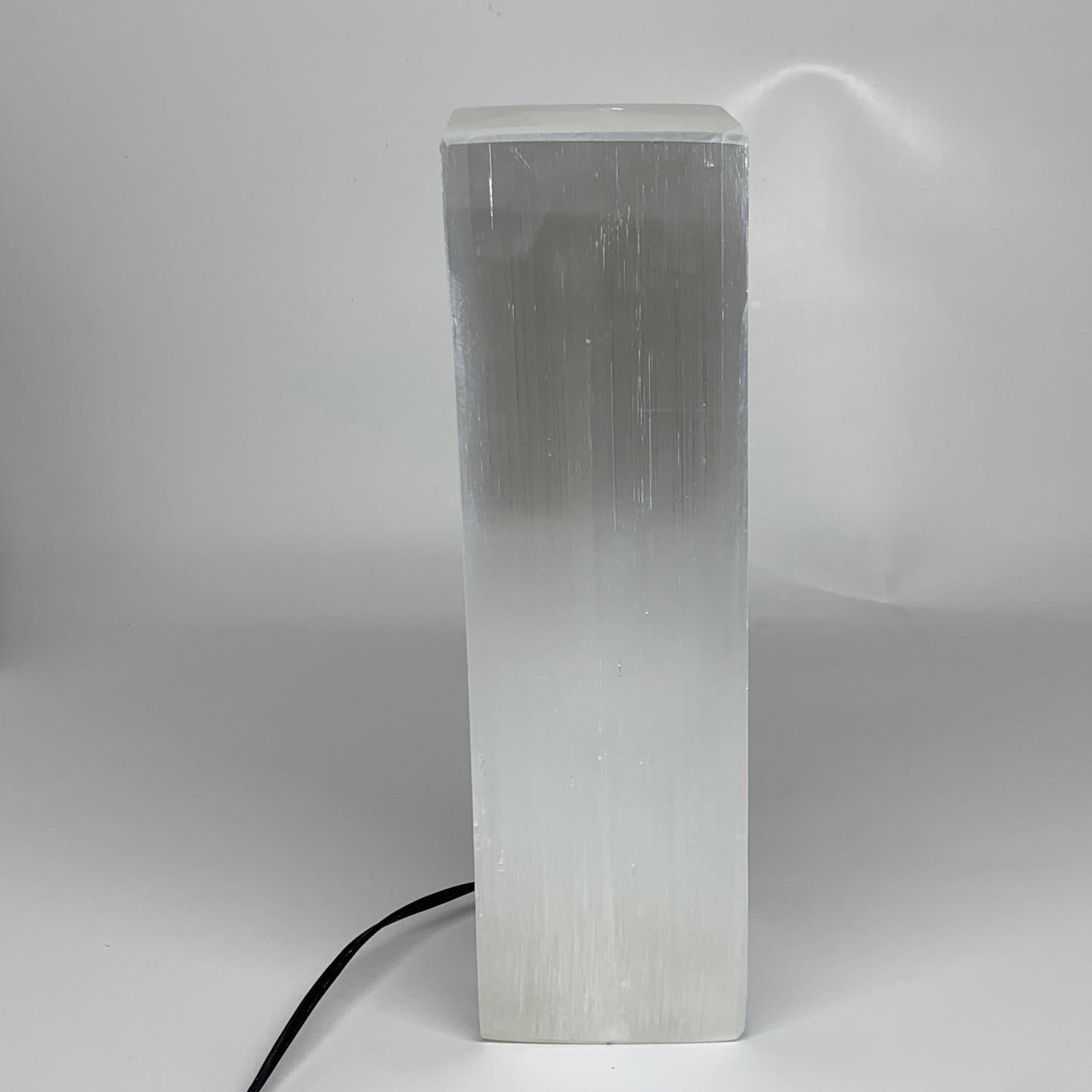 11.2 lbs. 11.75"x3.5", Rectangle Selenite (Satin Spar) Lamp, w/6ft Chord, B35793