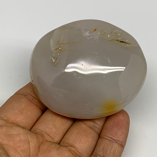 161.8g, 2.6"x2.2"x1.4" Orca Agate Palm-Stone Reiki Energy Crystal Reiki, B28684