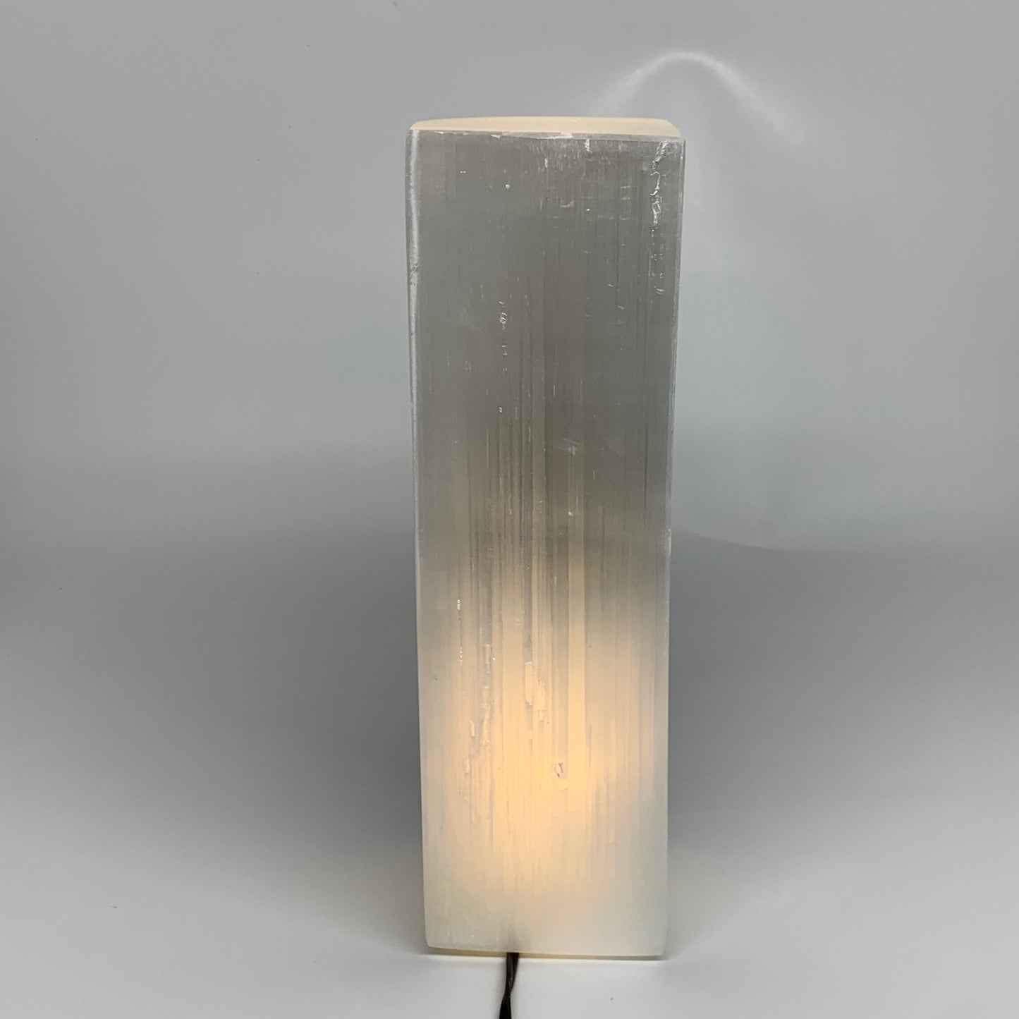 11.6 lbs. 11.75"x3.5", Rectangle Selenite (Satin Spar) Lamp, w/6ft Chord, B35794