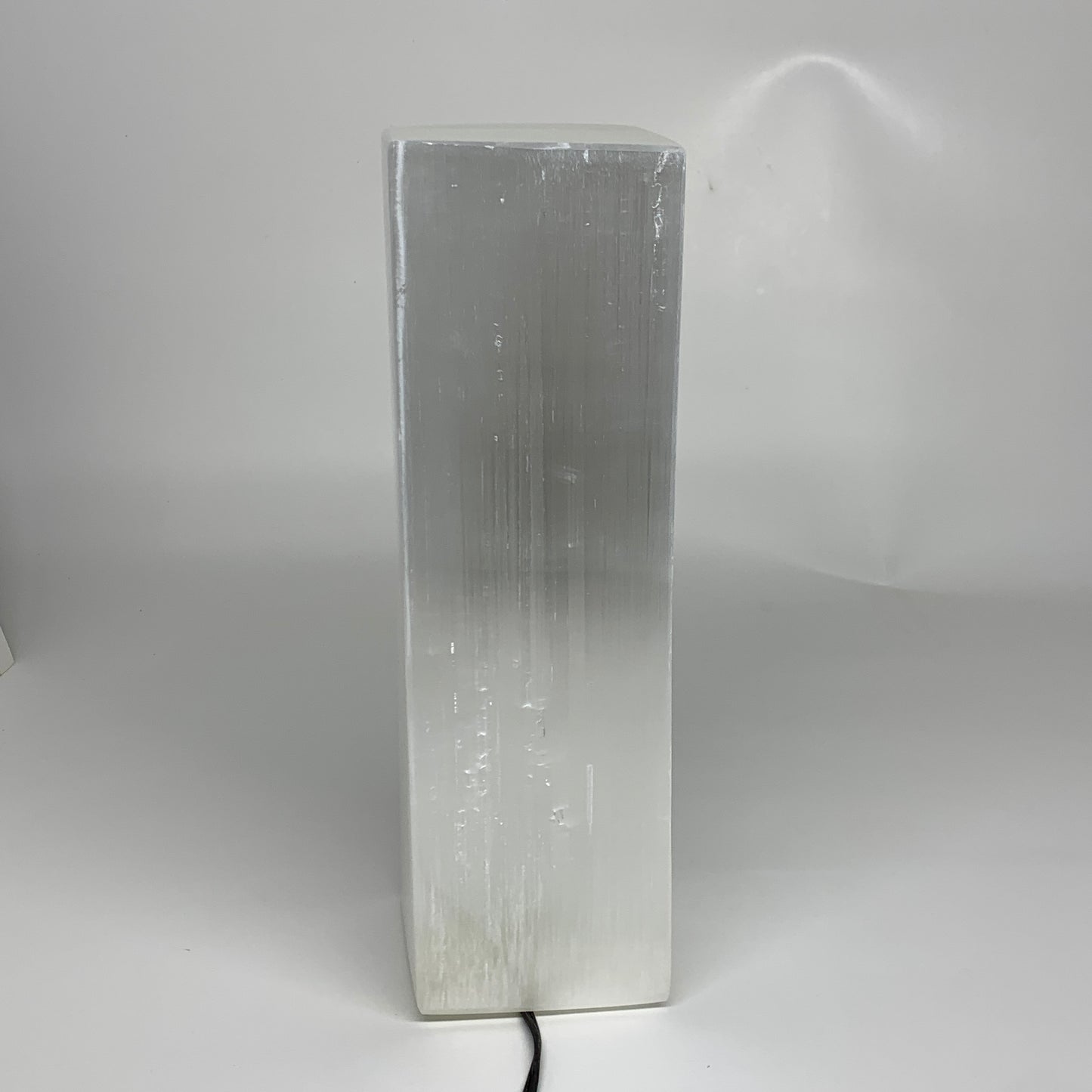 11.6 lbs. 11.75"x3.5", Rectangle Selenite (Satin Spar) Lamp, w/6ft Chord, B35794