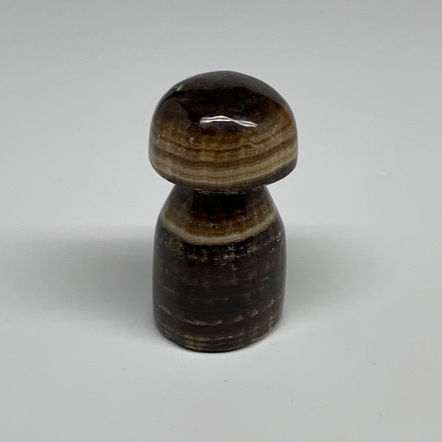 179.7g, 2.9"x1.5" Natural Chocolate Calcite Mushroom Gemstone @Pakistan, B30167