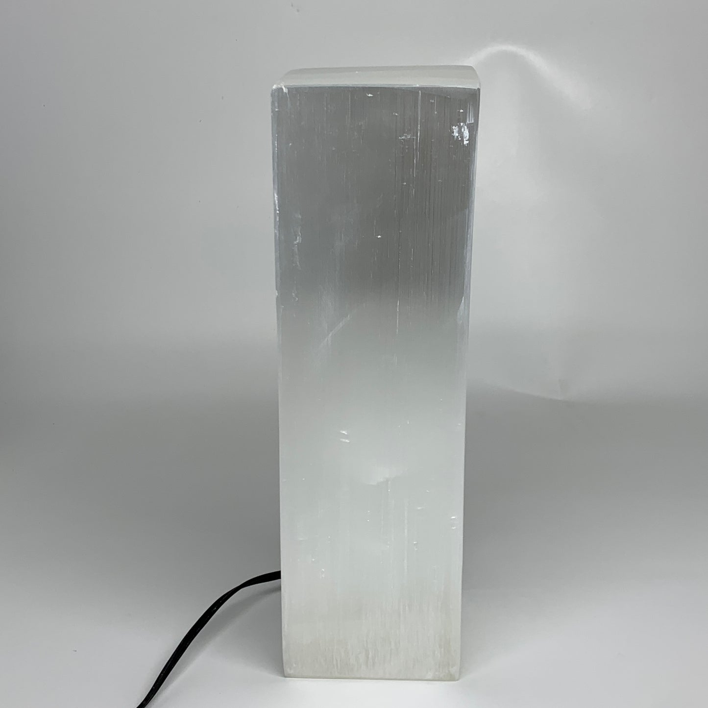 11.6 lbs. 11.75"x3.5", Rectangle Selenite (Satin Spar) Lamp, w/6ft Chord, B35794