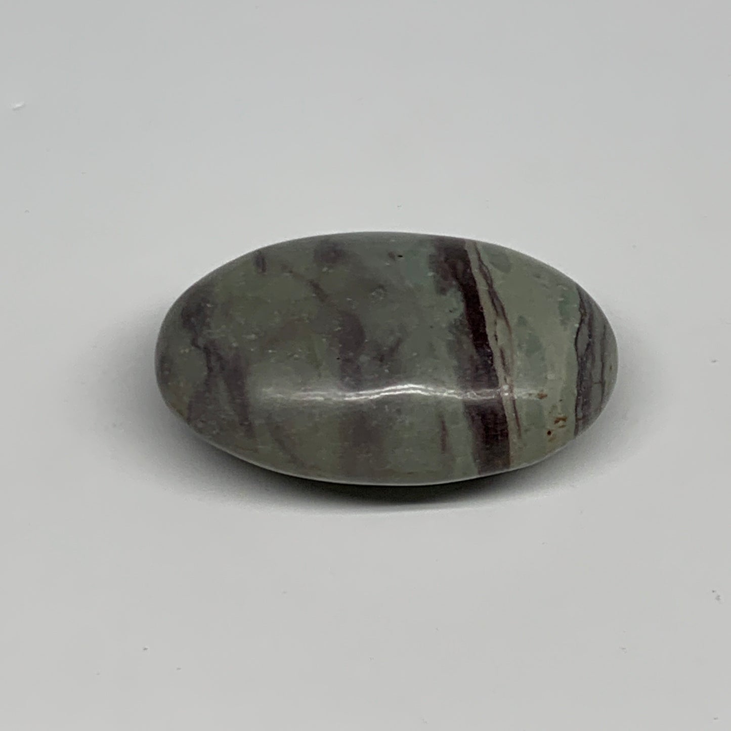 100g,  2.5"x1.7"x1", Narmada Shiva Lingam Palm-Stone Polished, B29400