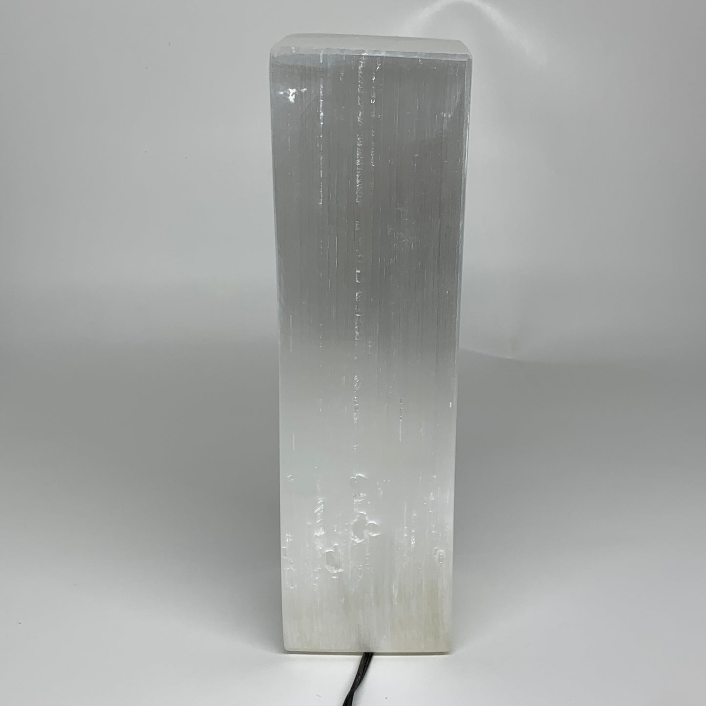 11.1 lbs. 11.5"x3.5", Rectangle Selenite (Satin Spar) Lamp, w/6ft Chord, B35795