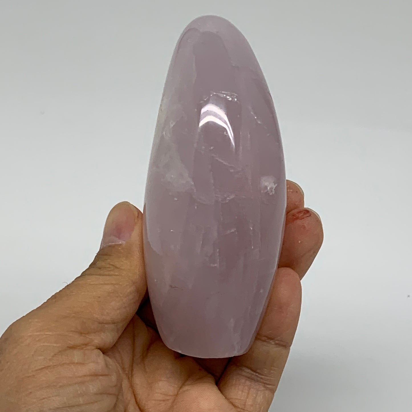 0.63 lbs, 3.7"x2"x1.6", Rose Quartz Crystal Freeform Polished Crystal, B37345