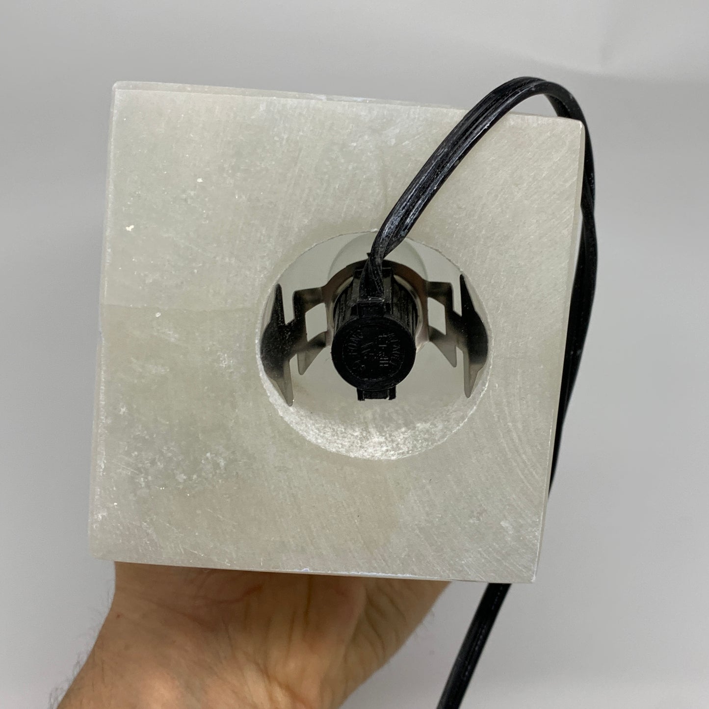 11.1 lbs. 11.5"x3.5", Rectangle Selenite (Satin Spar) Lamp, w/6ft Chord, B35795