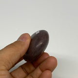 78.6g,  2.2"x1.7"x0.9", Narmada Shiva Lingam Palm-Stone Polished, B29401